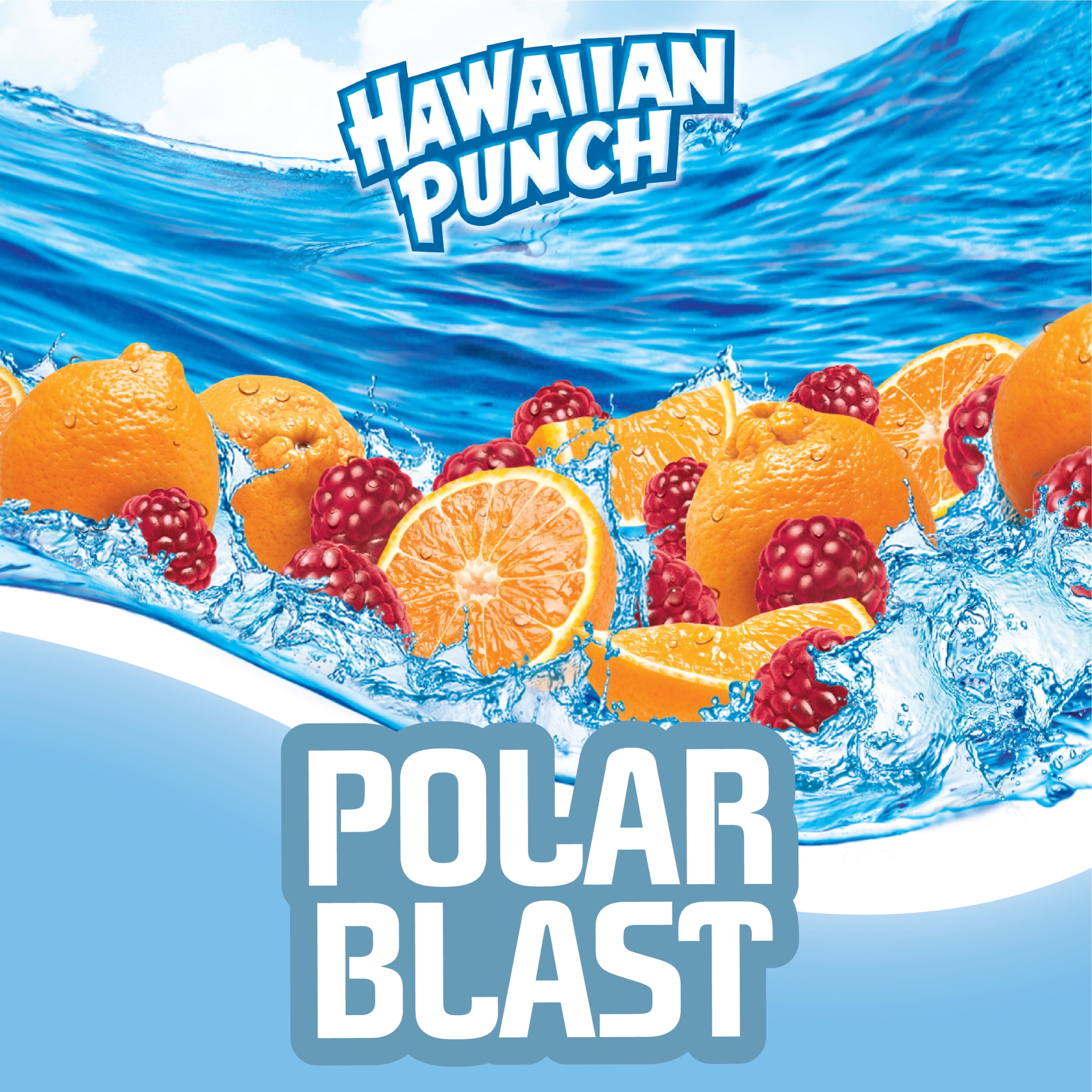 Hawaiian Punch Polar Blast Juice, 10 Fluid Ounce, 6 Count Bottles