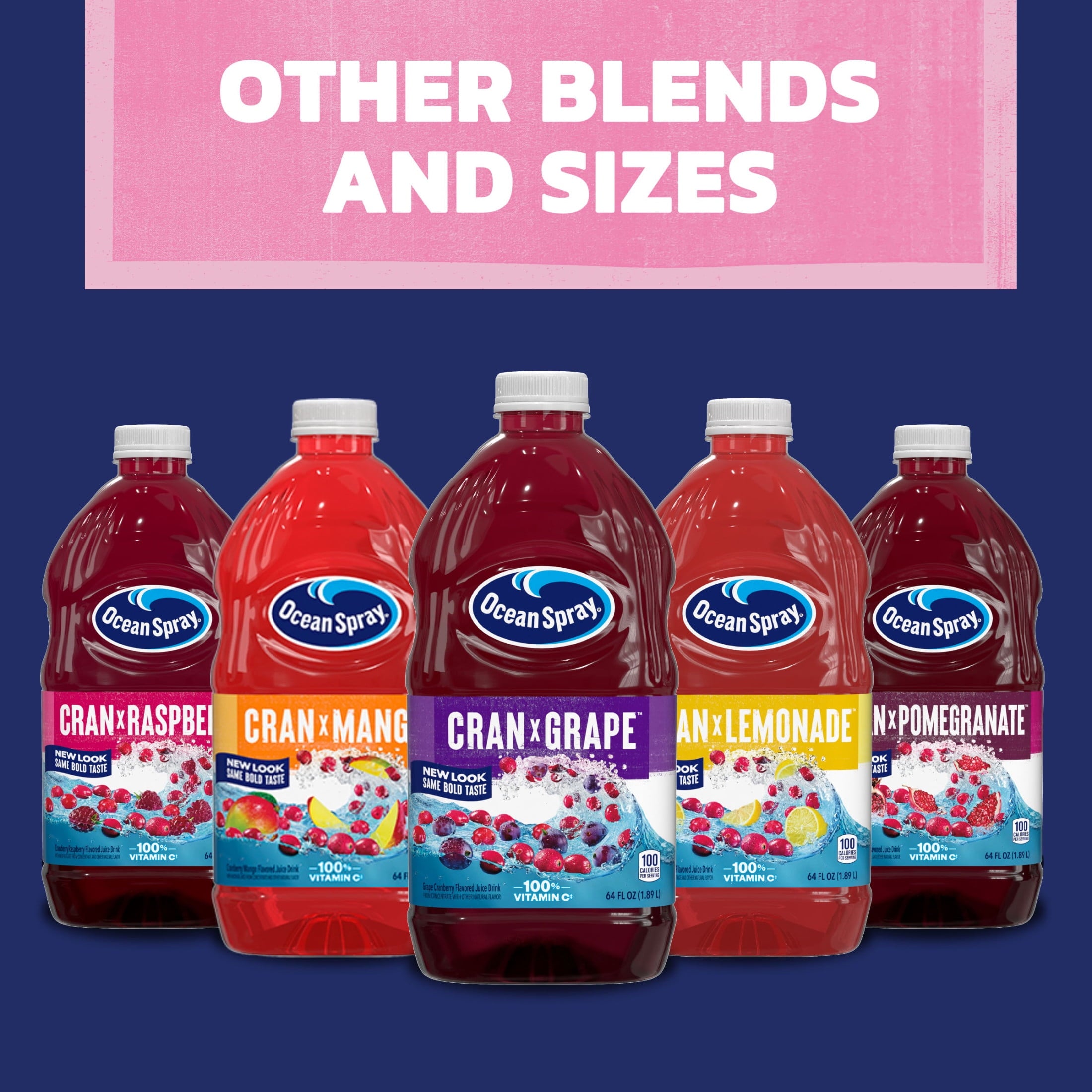 Ocean Spray® White Cran-Strawberry Juice Drink, 64 fl oz Bottle