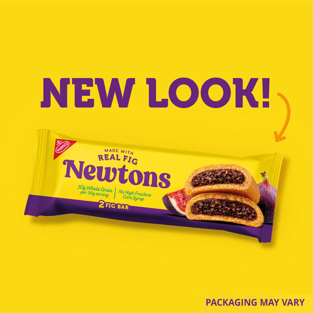 NEWTONS Soft Baked Real Fruit Fig Bars, Fig Cookies, 10 Snack Packs (2 Cookies Per Pack)