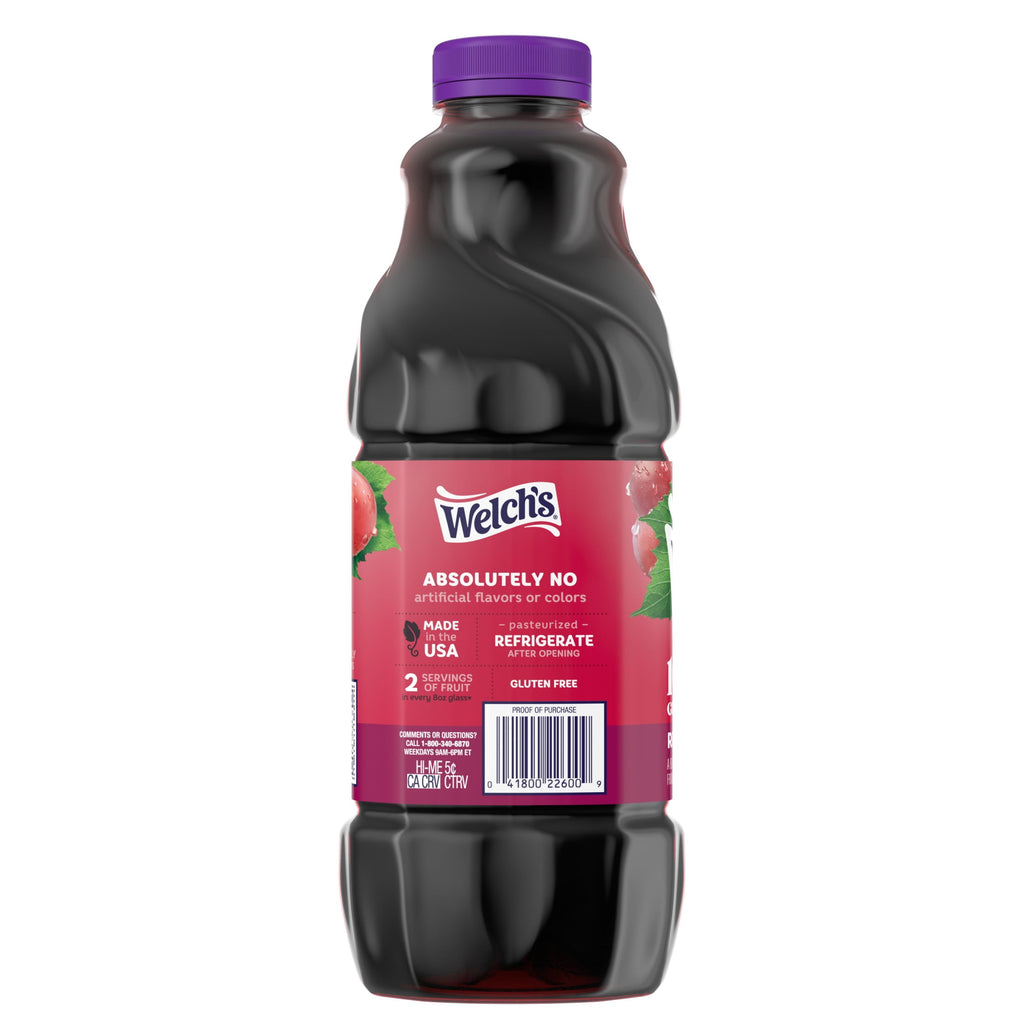Welch's 100% Juice, Red Grape, 64 fl oz Bottle
