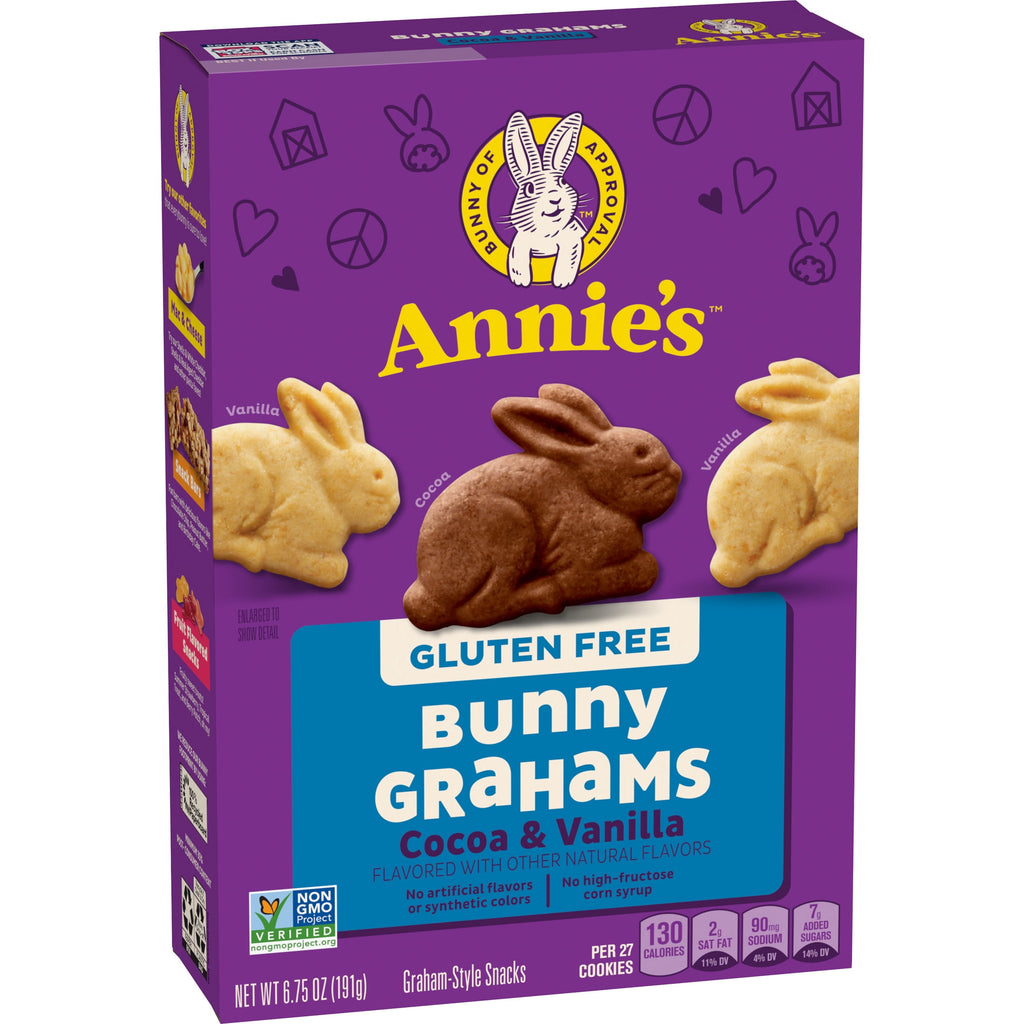 Annie's Gluten Free Cocoa and Vanilla Bunny Cookies, 6.75 oz