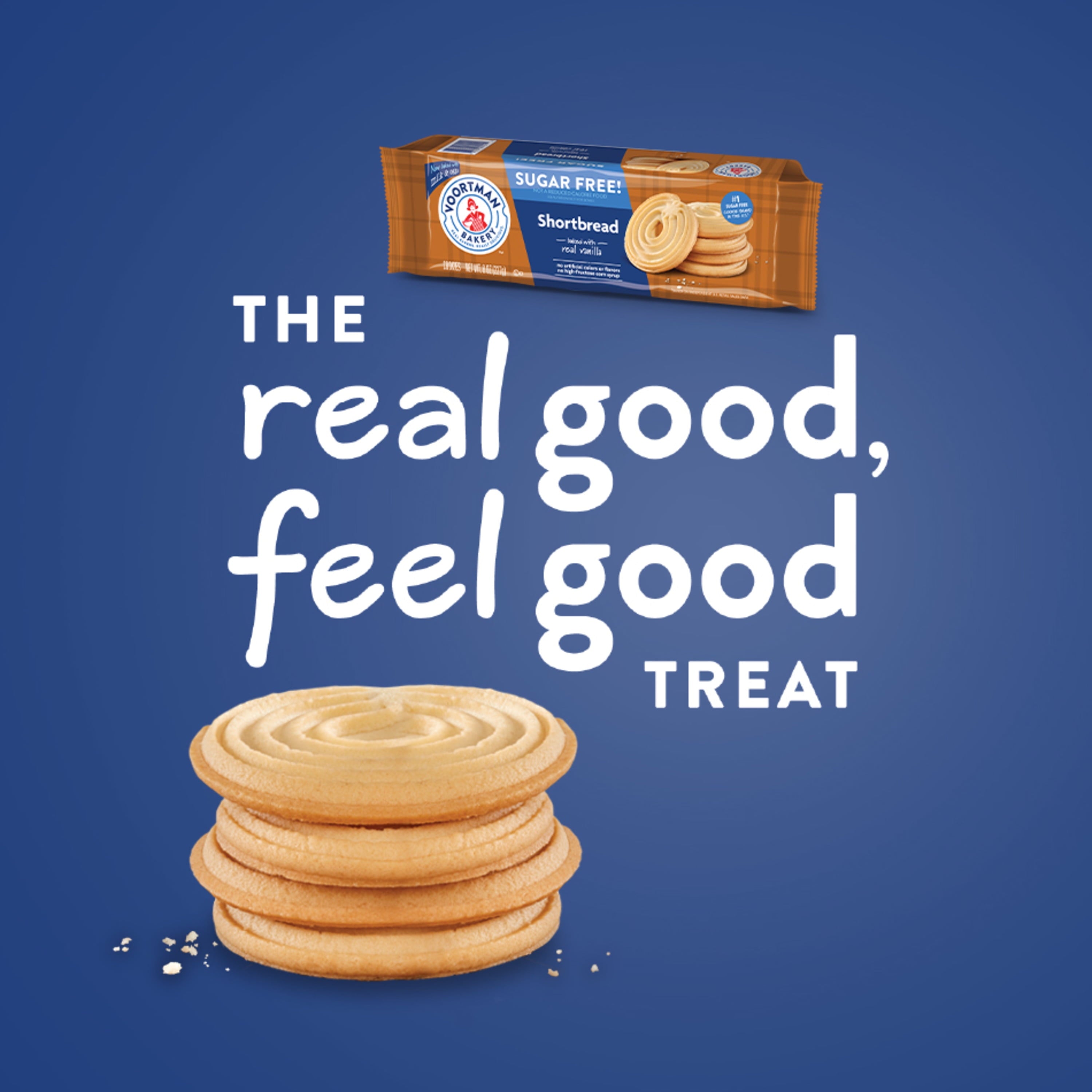 Voortman Bakery Zero Sugar Shortbread Cookies 8 oz., 9 Count