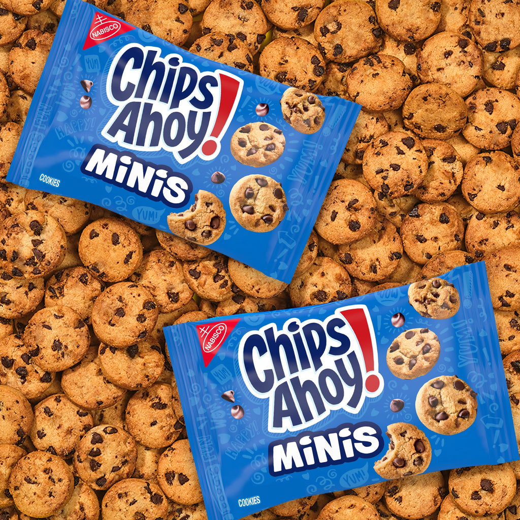 CHIPS AHOY! Minis Original Fudgy Chocolate Chip Cookies, 10 Snack Packs