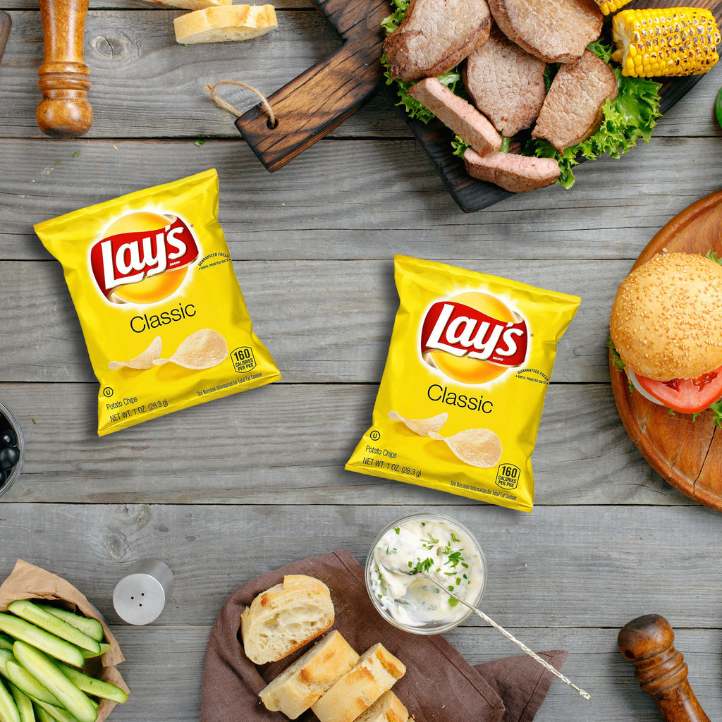 Lay's Potato Chip Variety Pack Snack Chips, 40 Count Multipack