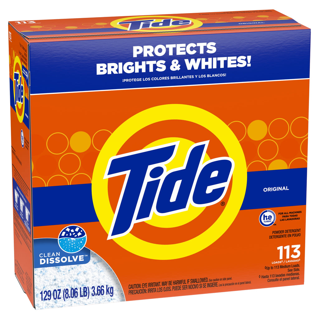 Tide Powder Laundry Detergent, Original Scent, 50 oz, 44 Loads