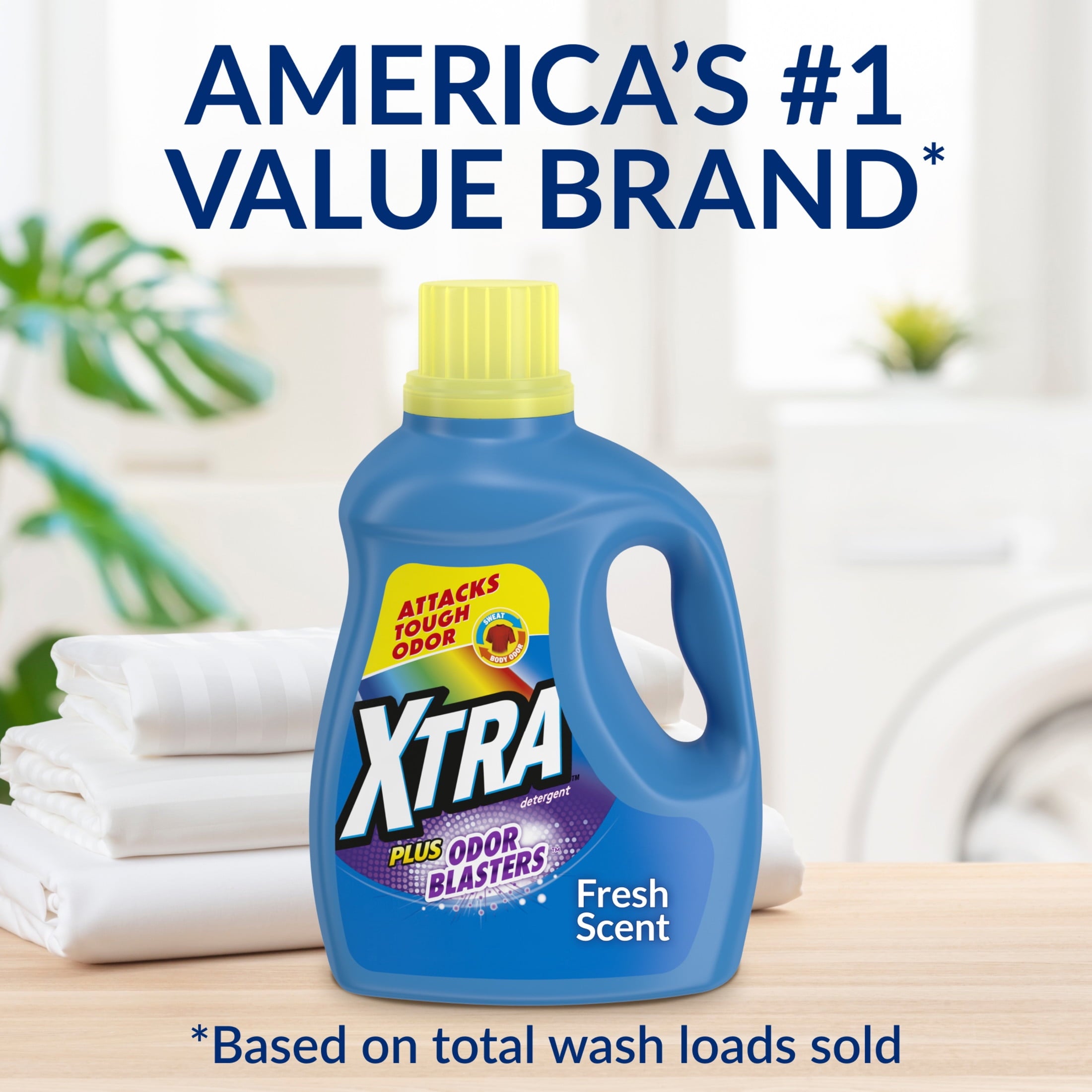 XTRA Laundry Detergent Liquid Plus Odor Blasters, 131 Loads, 203.1 Fl Oz
