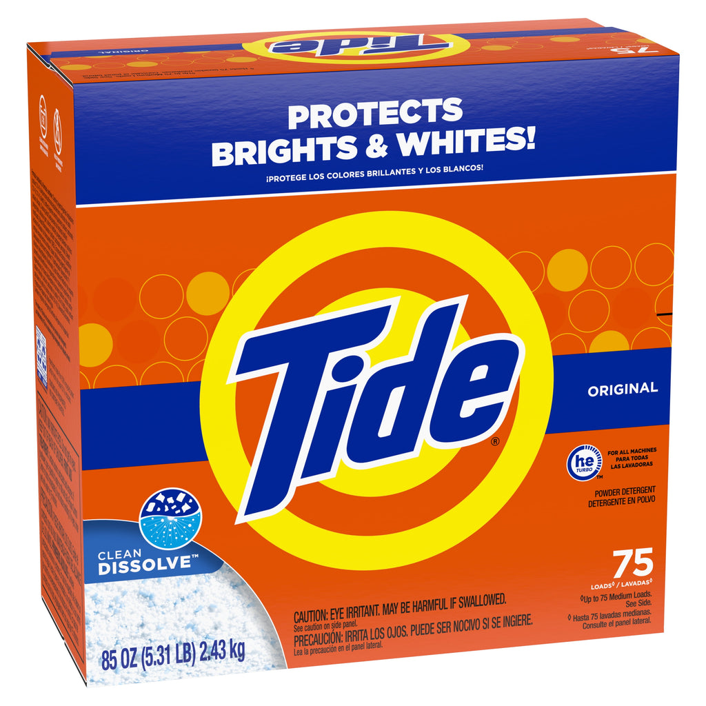 Tide Powder Laundry Detergent, Original Scent, 50 oz, 44 Loads