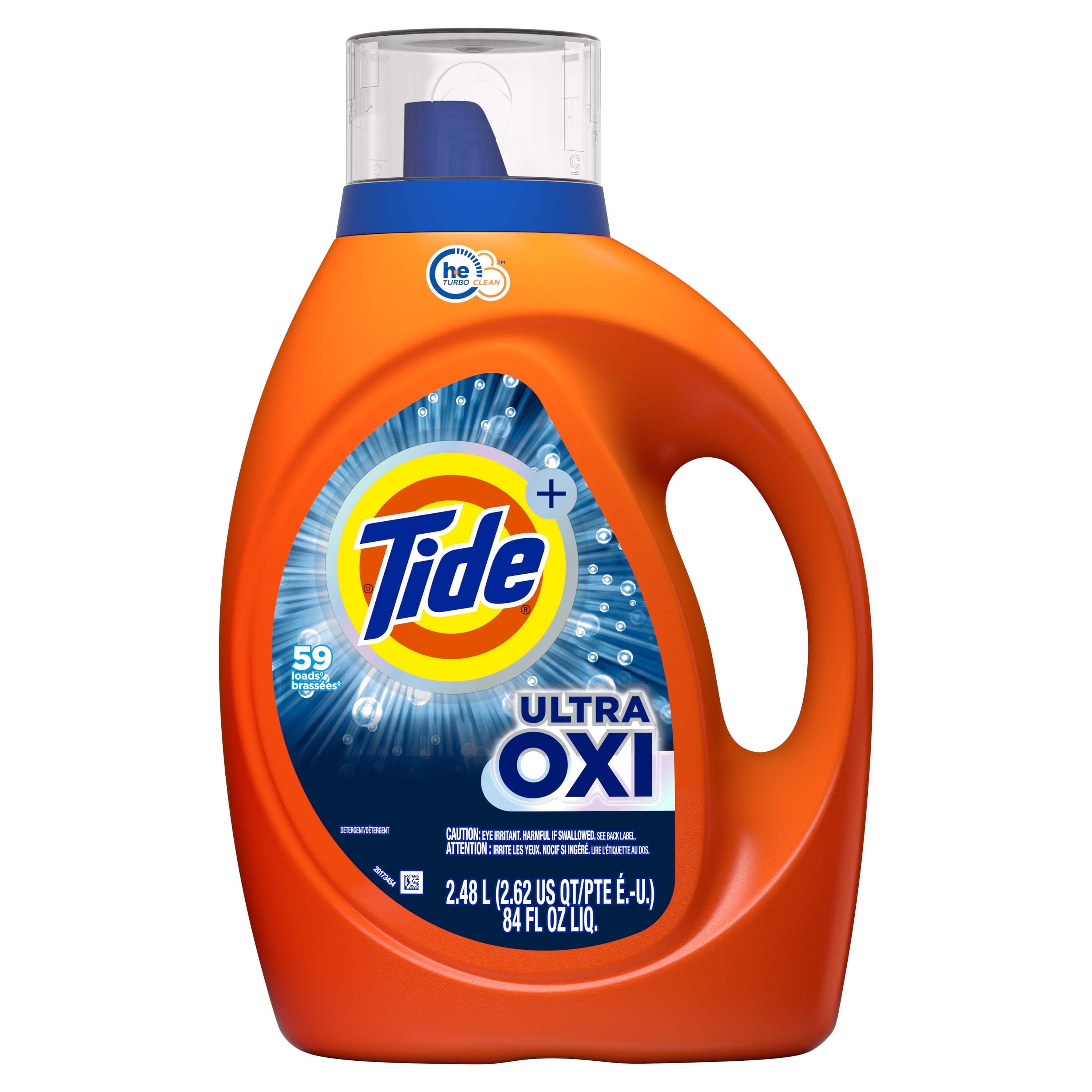 Tide Ultra Oxi Liquid Laundry Detergent, HE Compatible, 84 fl oz, 59 Loads