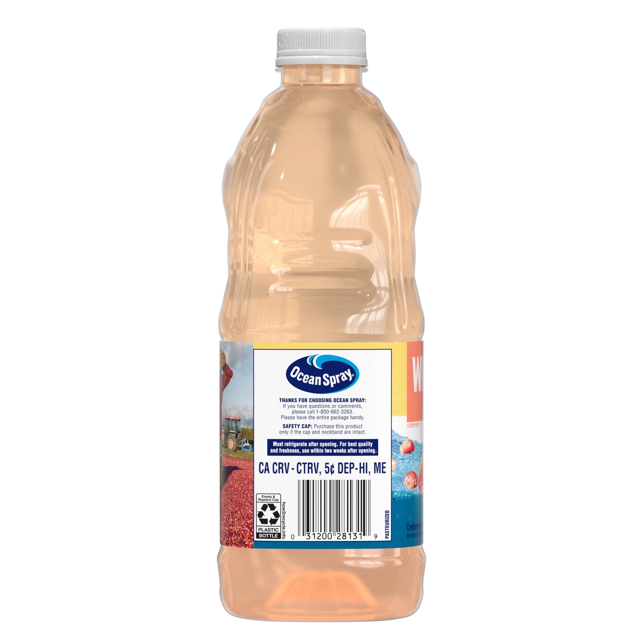 Ocean Spray® White Cran-Peach Juice Drink, 64 fl oz Bottle