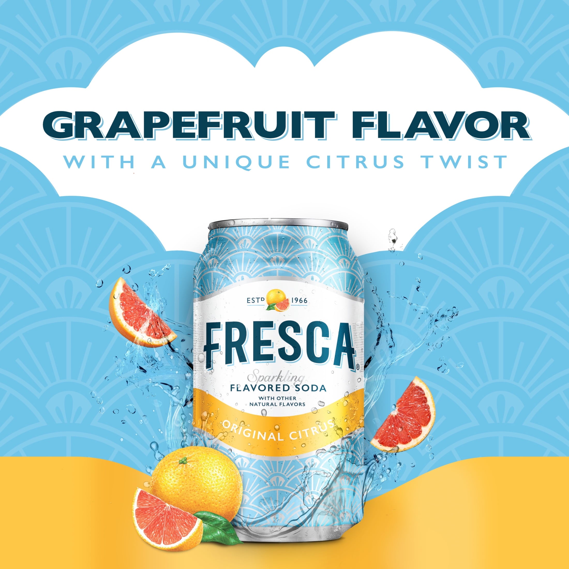 Fresca Citrus Soda Pop Fridge Pack Cans, 12 fl oz, 12 Pack