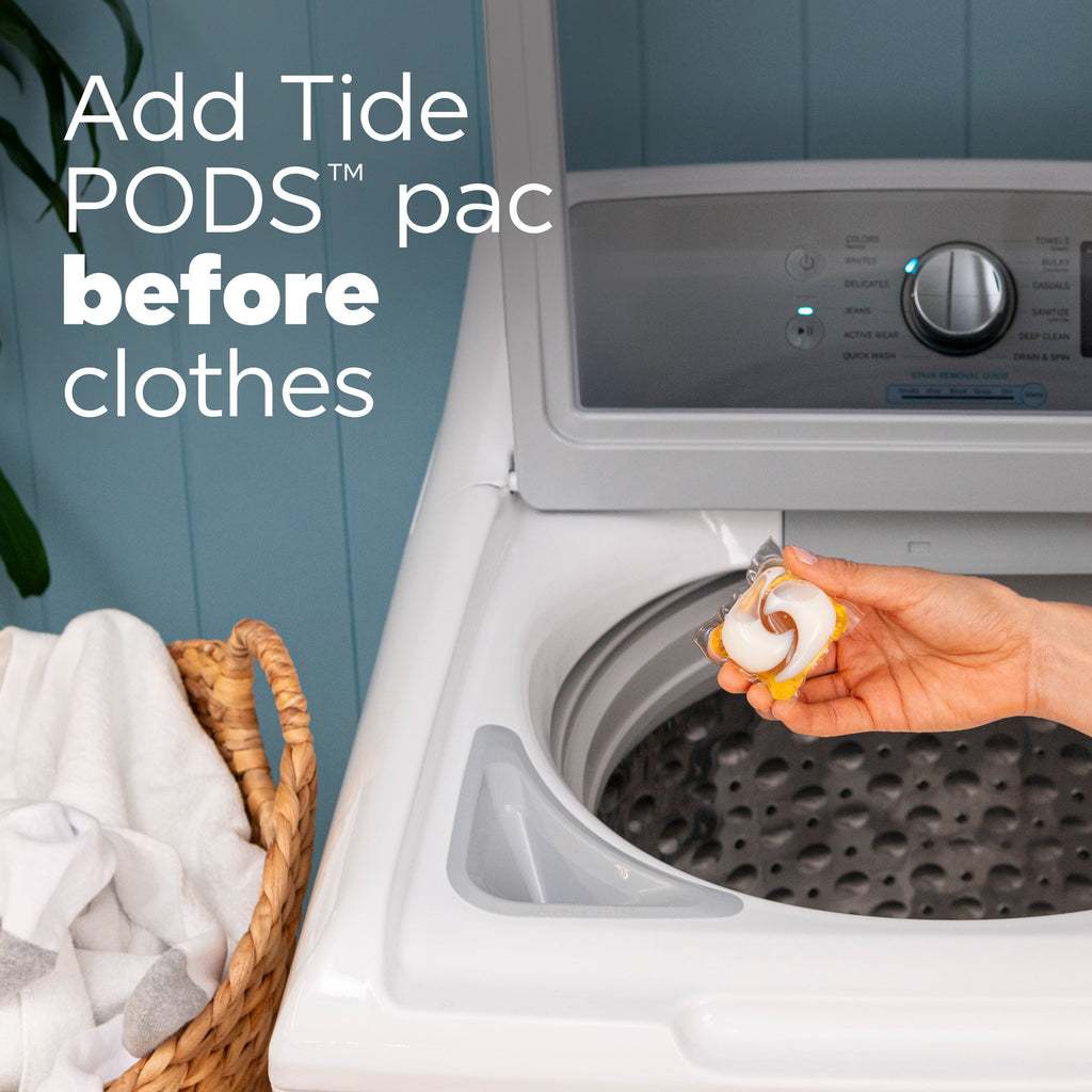 Tide Power PODS Free and Gentle Odor Refresh Laundry Detergent Packs, 25 Count