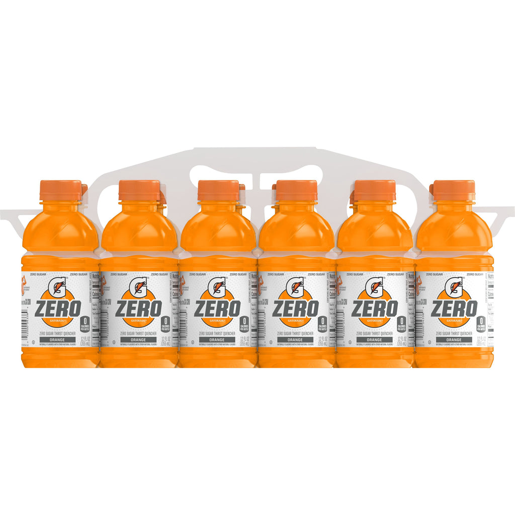Gatorade Zero Sugar Thirst Quencher Lemon Lime Sports Drinks, 12 fl oz, 12 Count Bottles