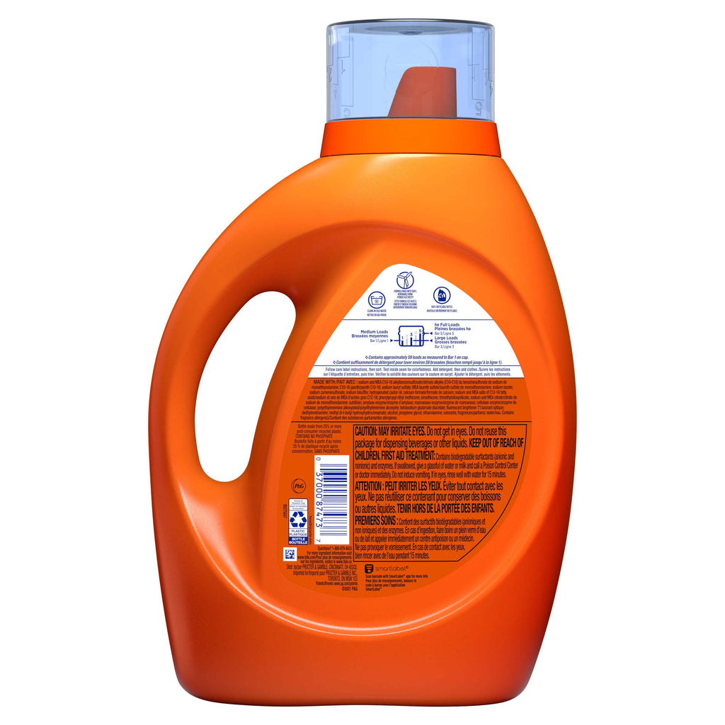 Tide Liquid Laundry Detergent, Original, 64 Loads 92 fl oz, HE Compatible