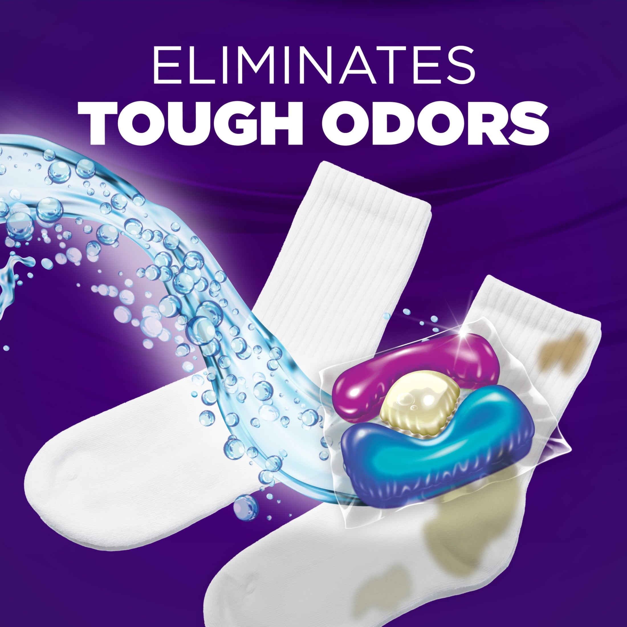 ARM & HAMMER Plus OxiClean With Odor Blasters Laundry Detergent, 5-IN-1 Power Paks, 72 Ct