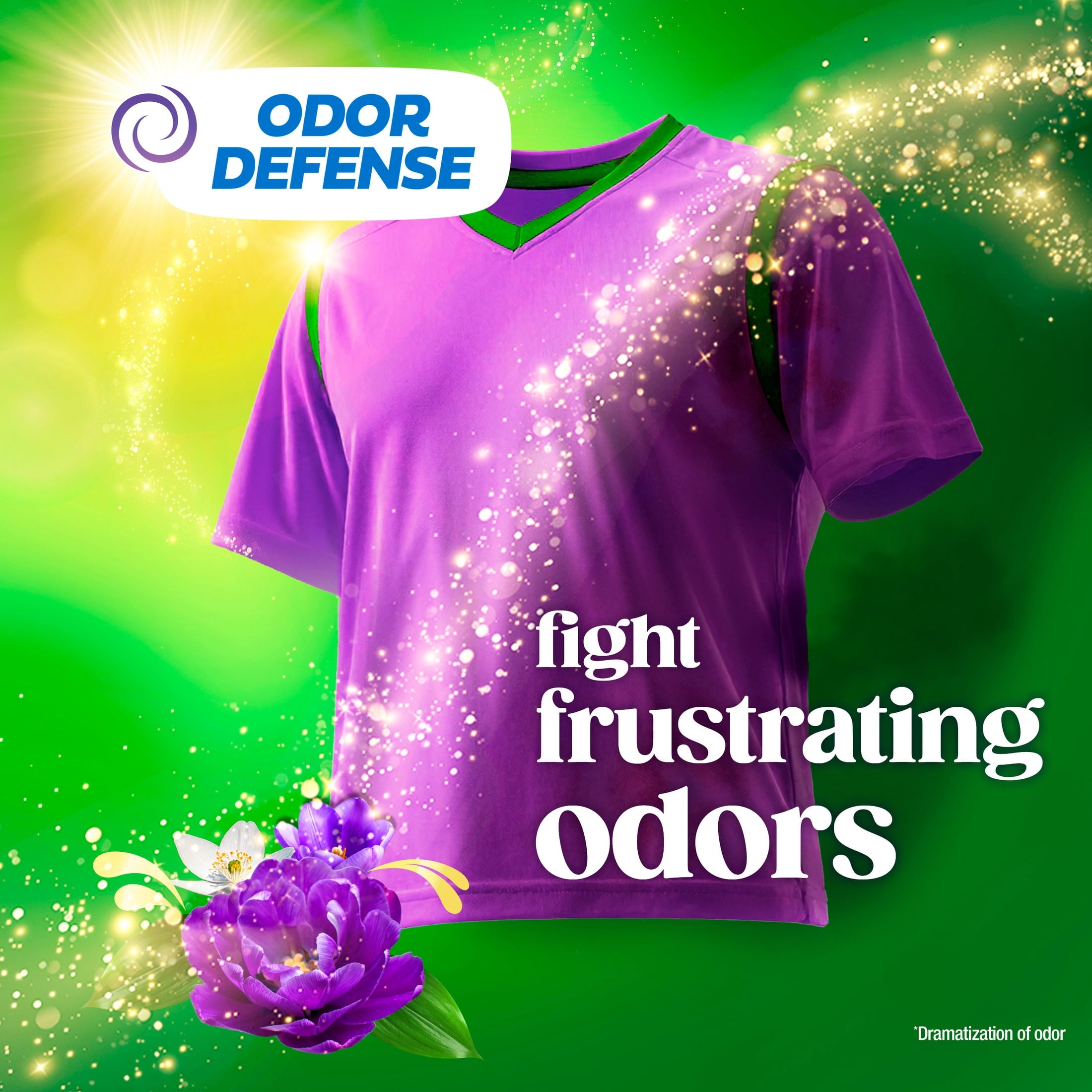 Gain Plus Liquid Laundry Detergent, Now with Odor Defense + OXI, Moonlight Breeze Scent, 99 fl oz, 75 Loads