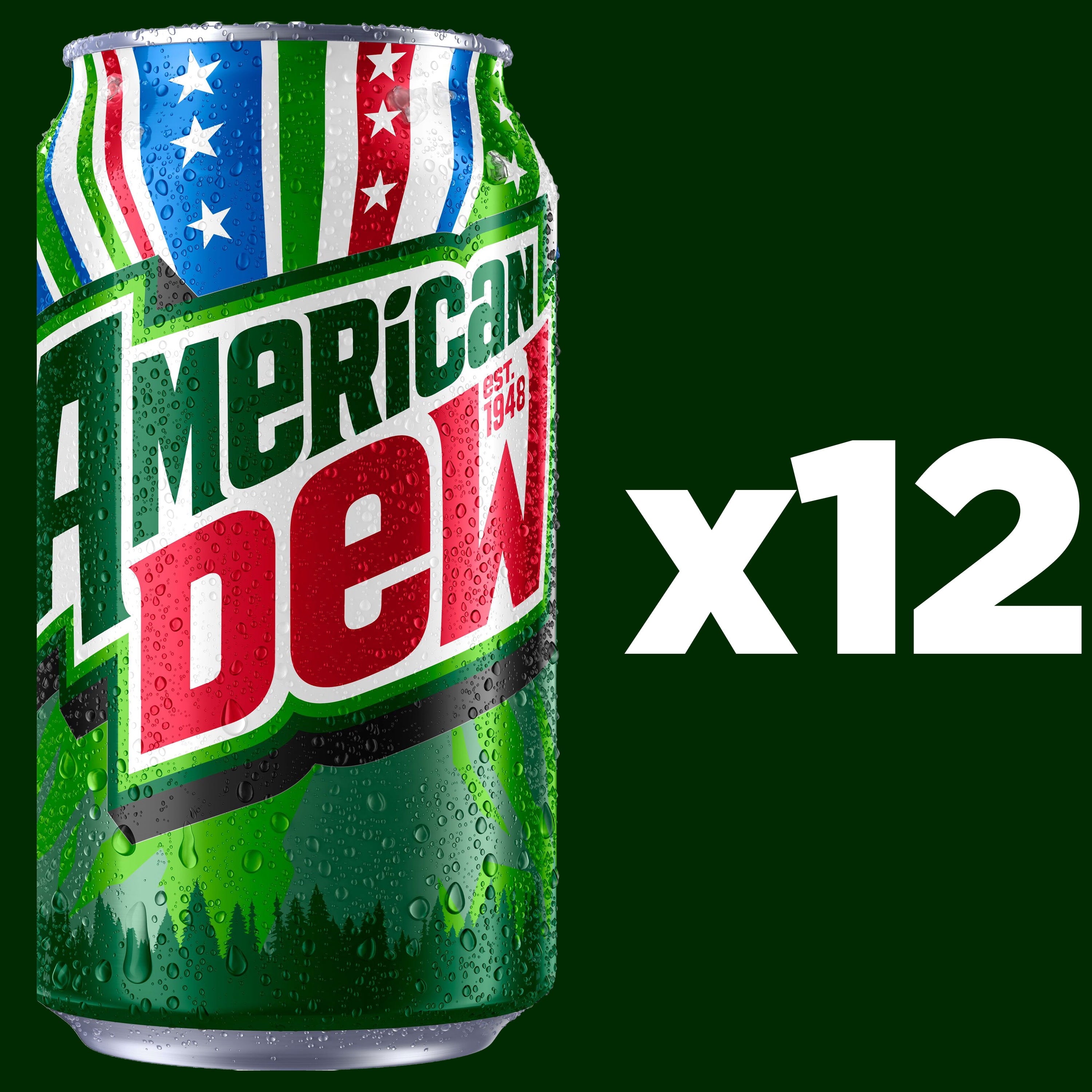 Mountain Dew Citrus Soda, 12 fl oz 24 Pack Cans