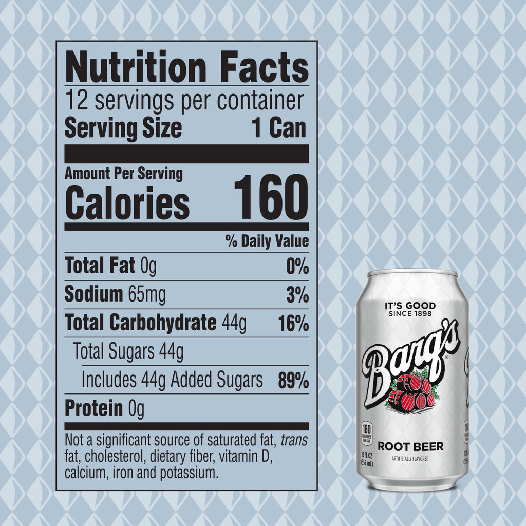 Barq's Root Beer Soda Pop Fridge Pack Cans, 12 fl oz, 12 Pack