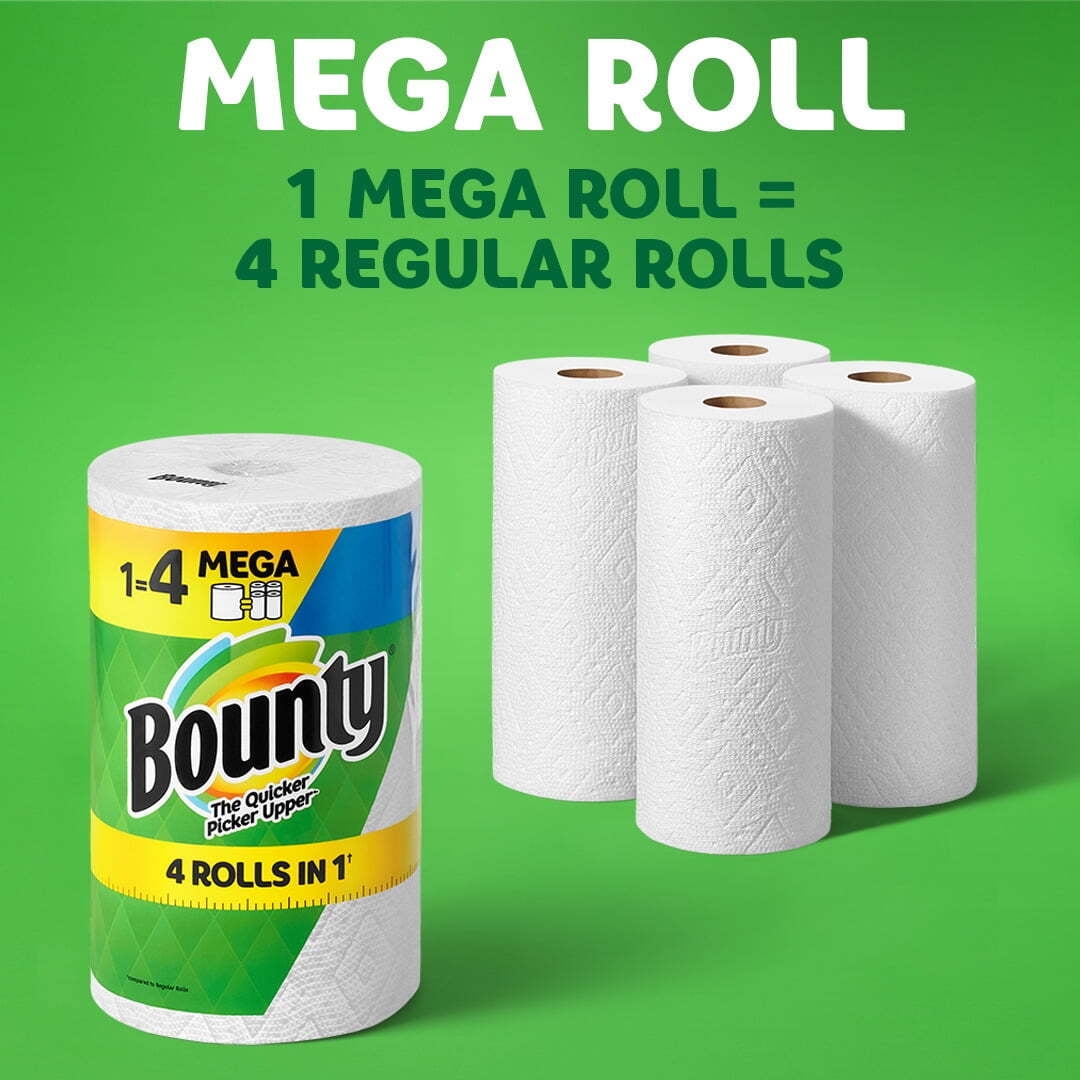 Bounty Paper Towels Select-A-Size, 6 Mega Rolls