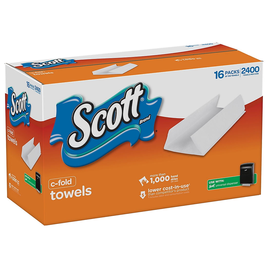 Product of Scott C-Fold Paper Towels, 2,400 ct.