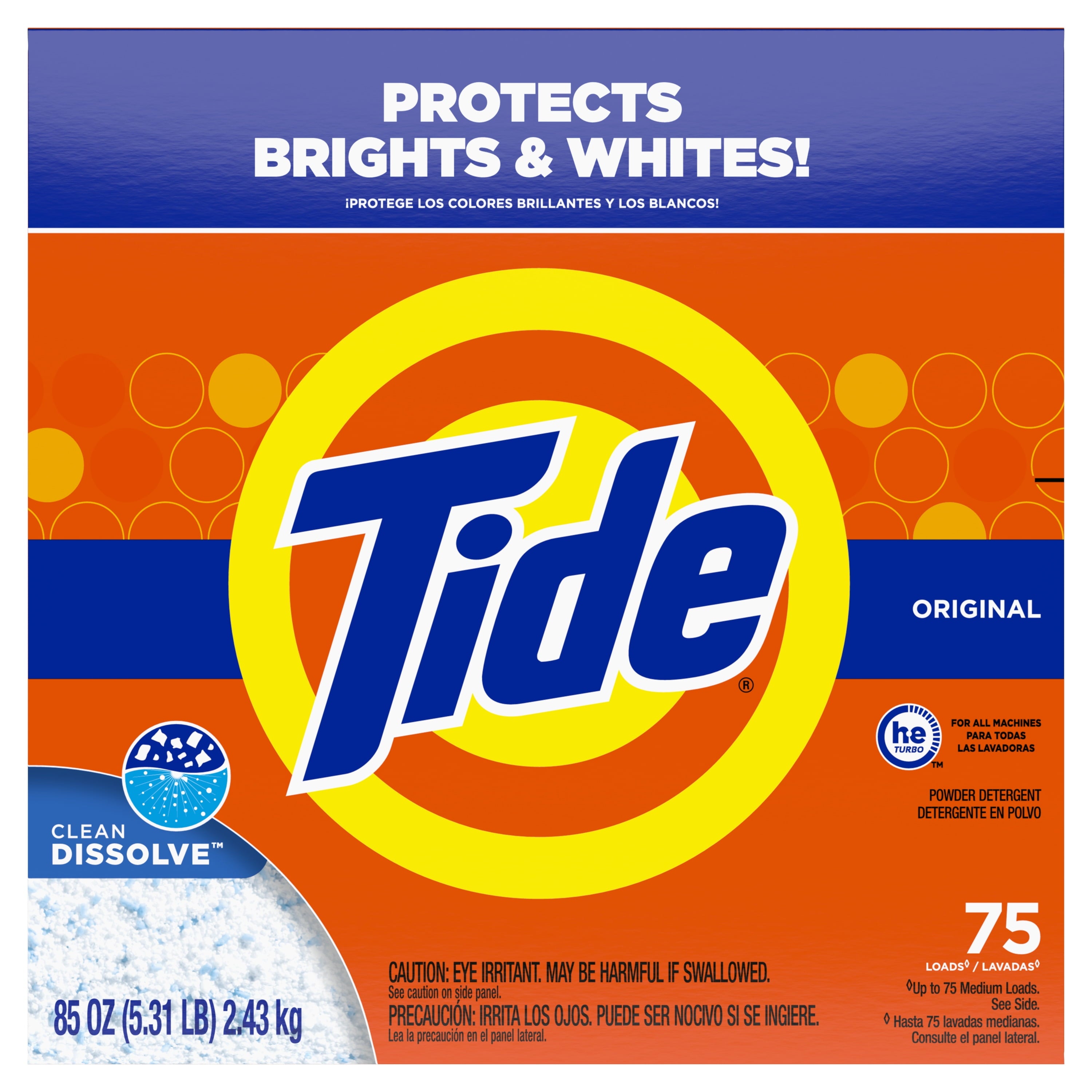 Tide Powder Laundry Detergent, Original Scent, 50 oz, 44 Loads