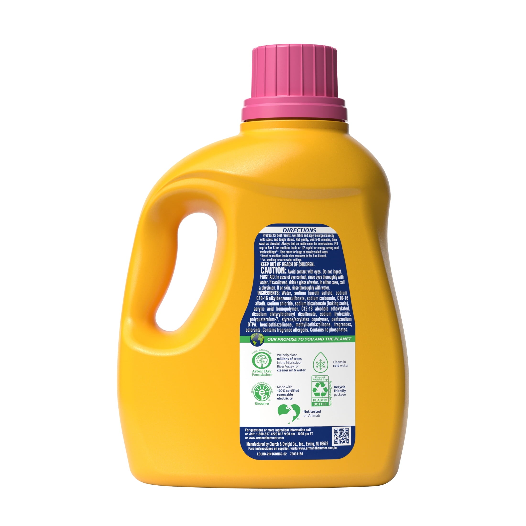 ARM & HAMMER Plus a Touch of Softener, 77 Loads, Liquid Laundry Detergent, 100.5 Fl oz
