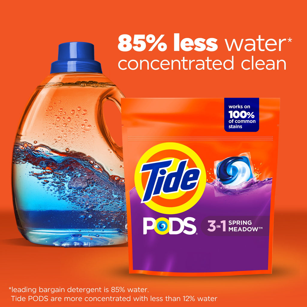 Tide PODS Laundry Detergent Soap Pacs, Spring Meadow Scent, 76 Count