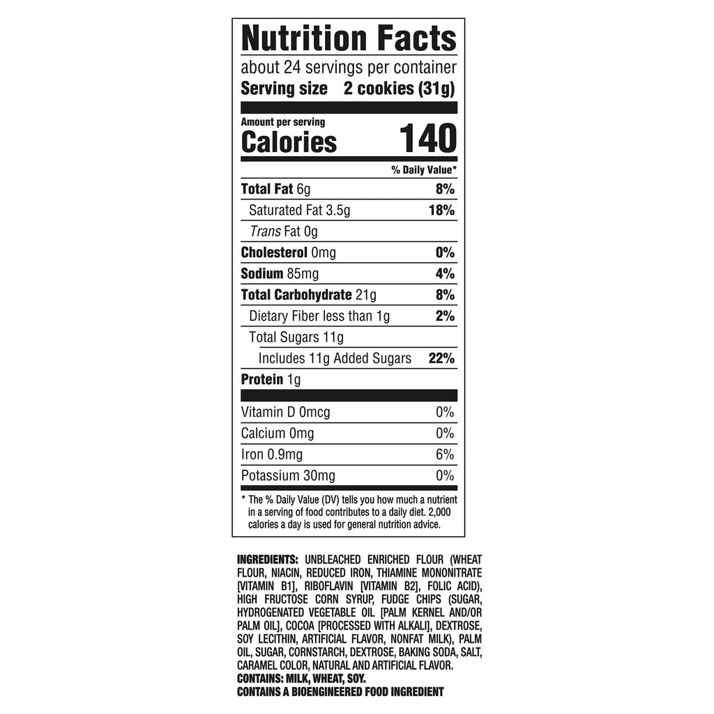 CHIPS AHOY! Chewy Fudgy Chocolate Chip Cookies, Party Size, 26 oz