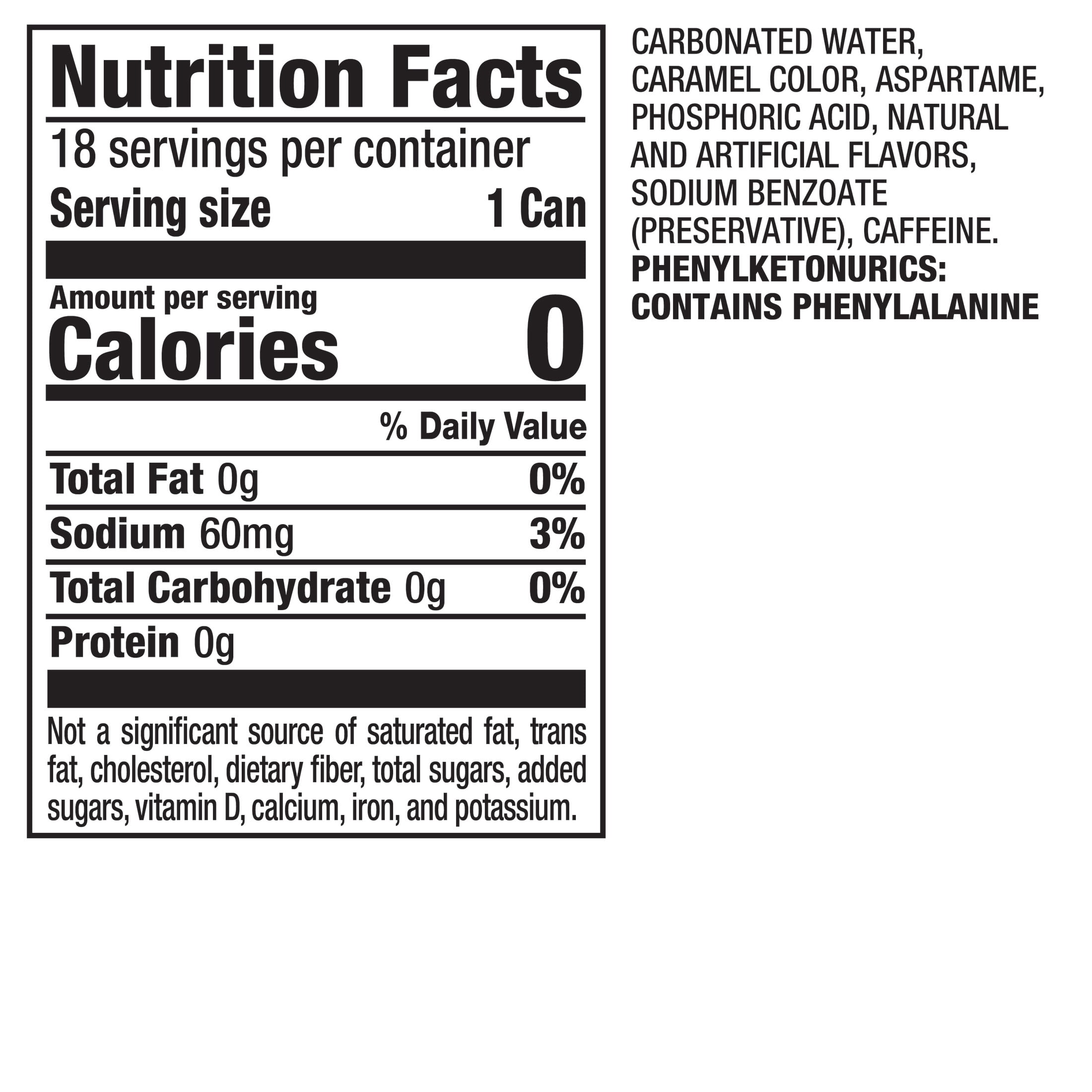 Diet Dr Pepper Soda Pop, 12 fl oz cans, 18 pack
