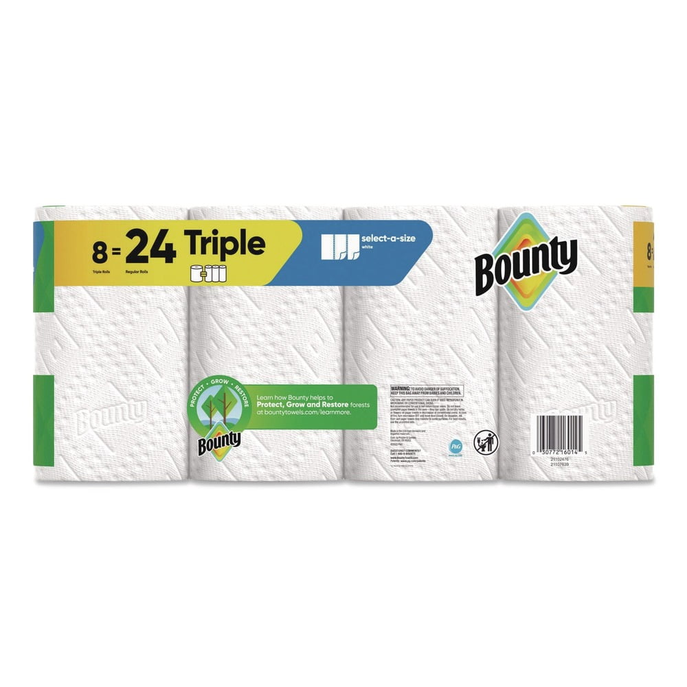 Select-a-Size 6 in. x 11 in. 2-Ply Kitchen Roll Paper Towels - White (8/Carton)