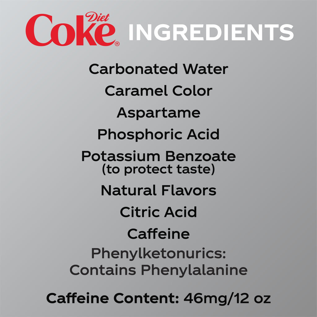 Diet Coke Soda Pop Cans, 12 fl oz, 24 Pack
