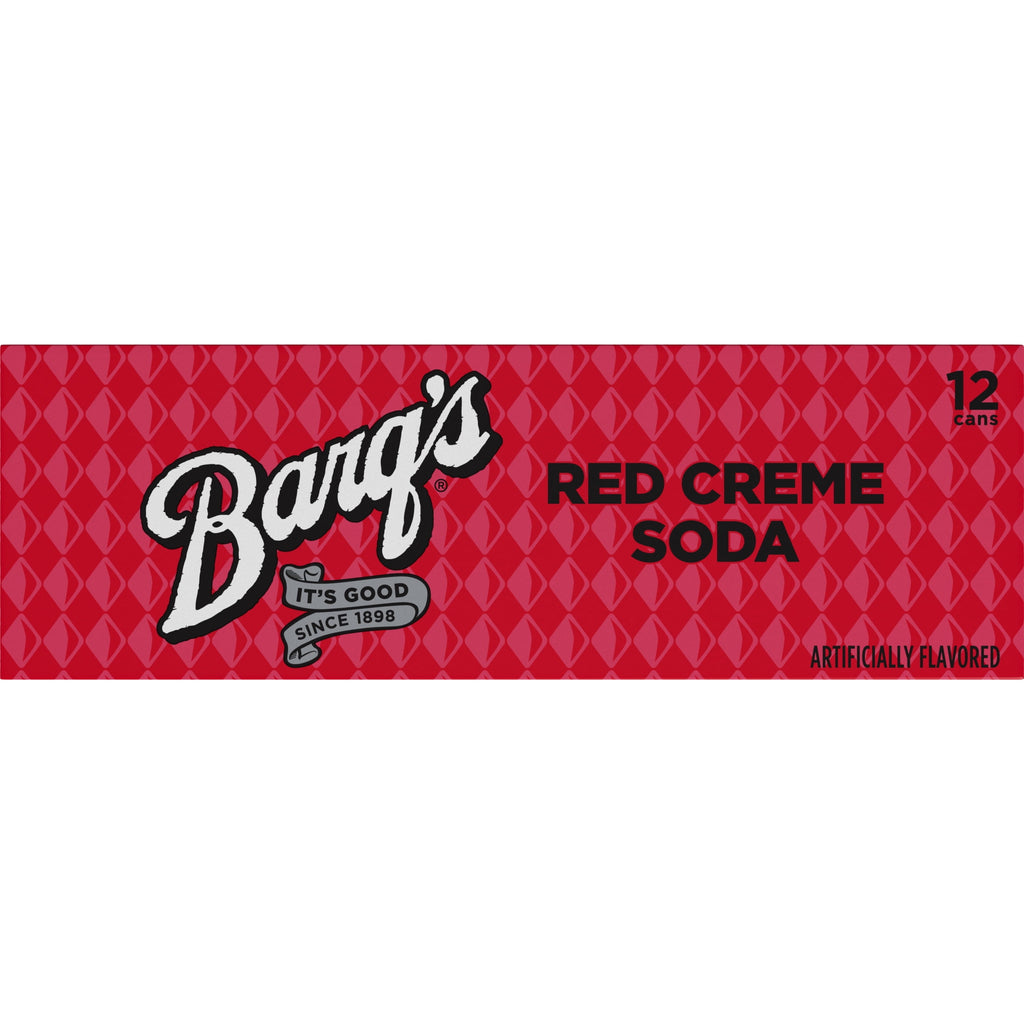 Barq's Red Creme Soda Pop Fridge Pack Cans, 12 fl oz, 12 Pack