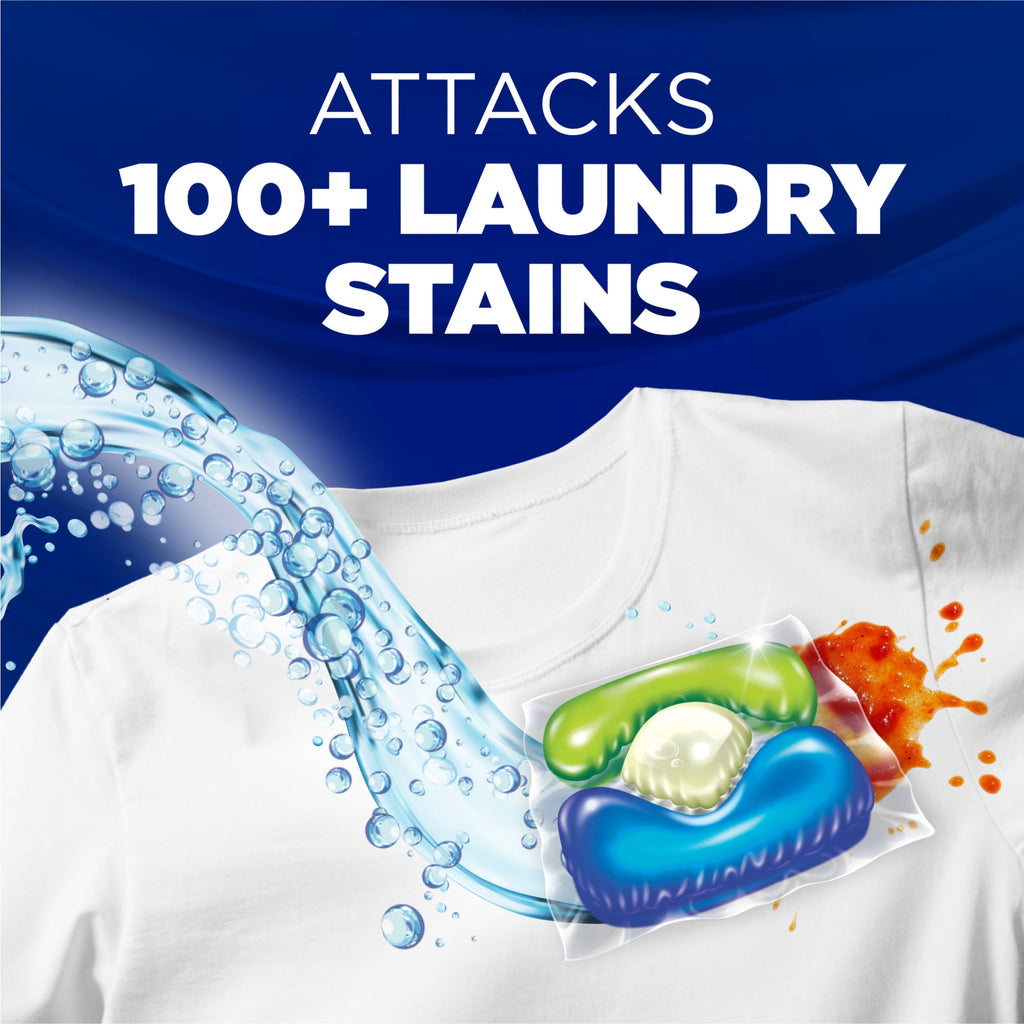 ARM & HAMMER Plus OxiClean 5-in-1 Laundry Detergent Paks, Fresh Scent, 42 Count