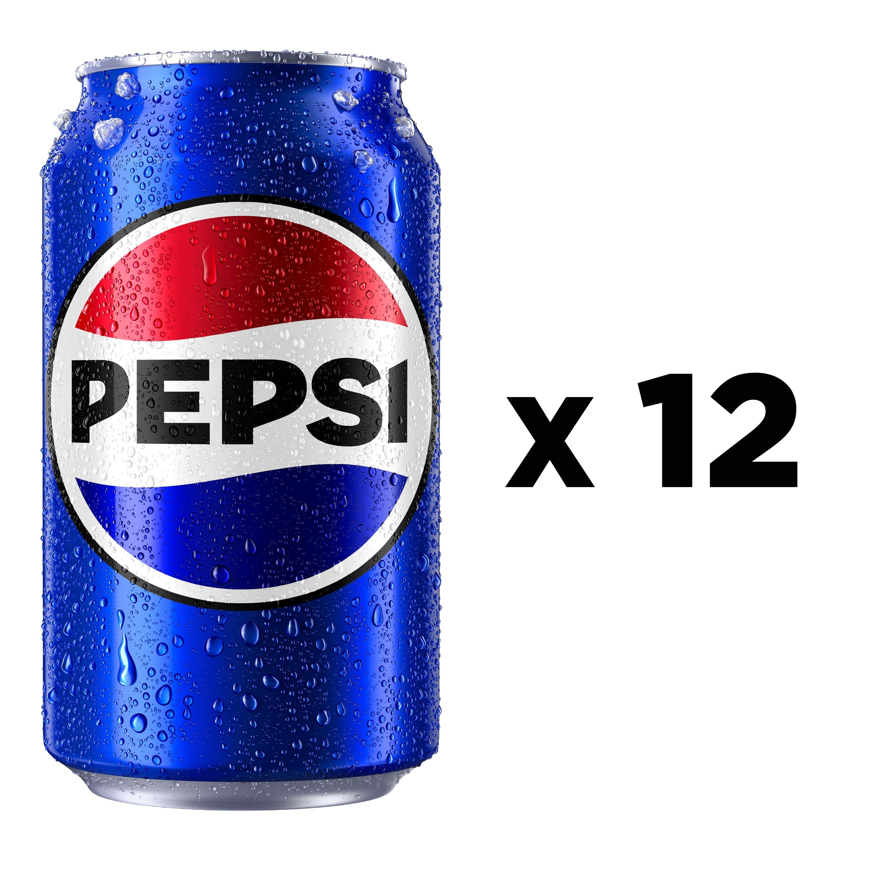 Pepsi Cola Soda Pop, 12 fl oz, 12 pack Cans