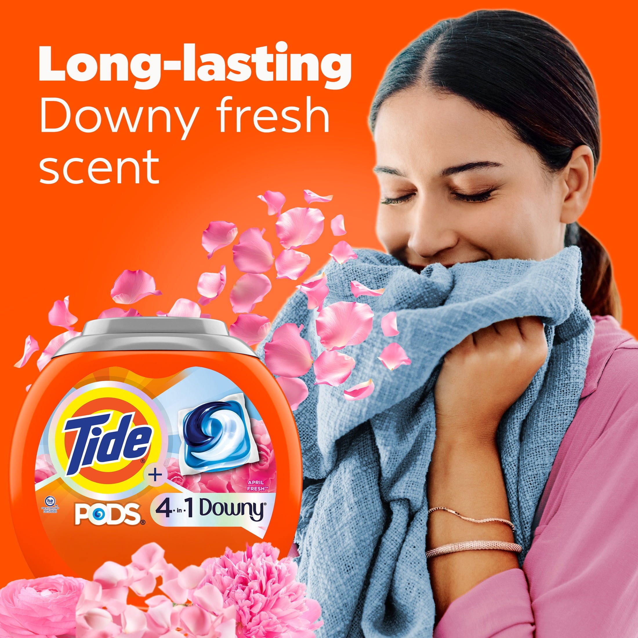 Tide PODS Laundry Detergent Pacs with a Touch of Downy Freshness, 3X Cleaning Power, 11 Count