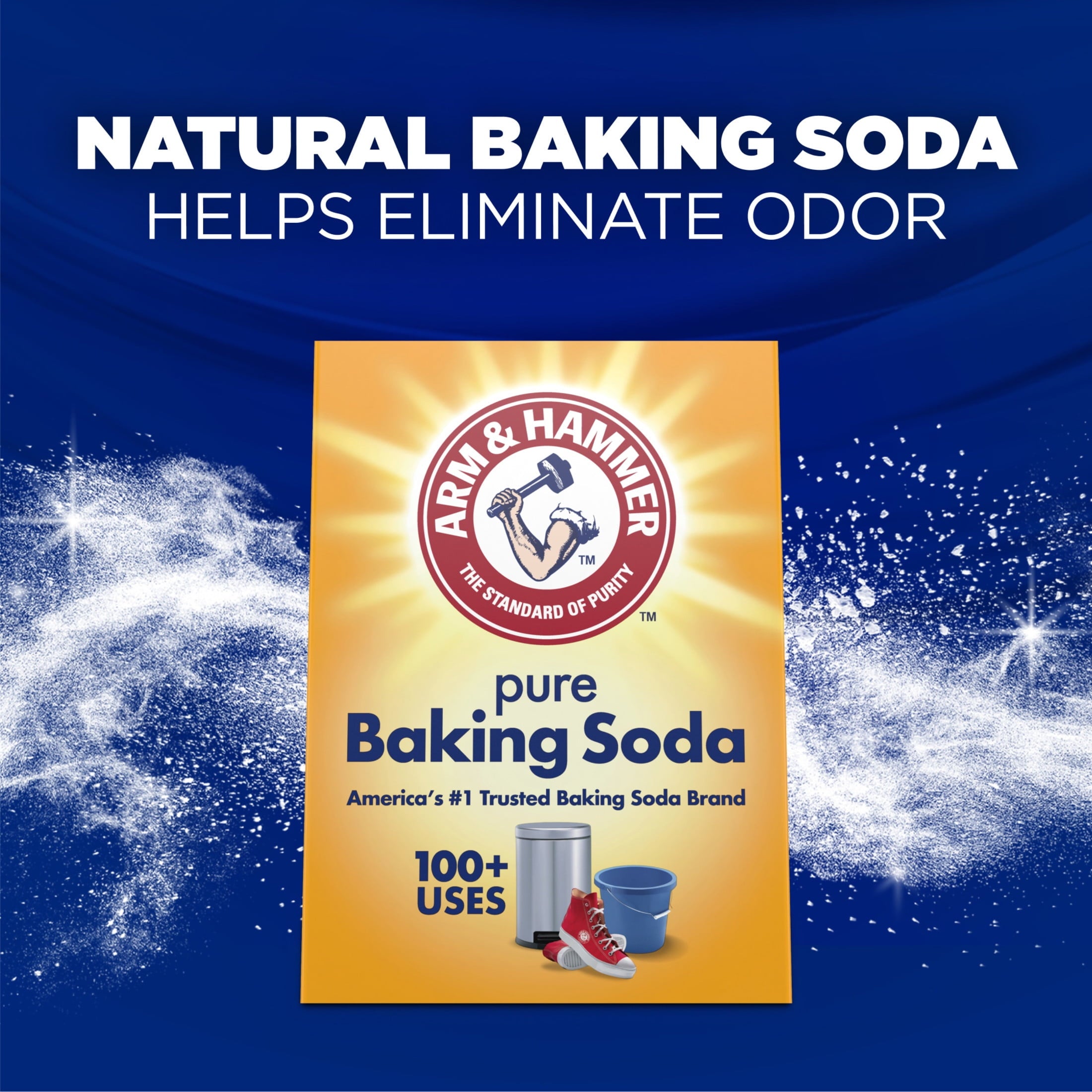 ARM & HAMMER Plus OxiClean Powder Laundry Detergent, Fresh Scent, 115 Loads