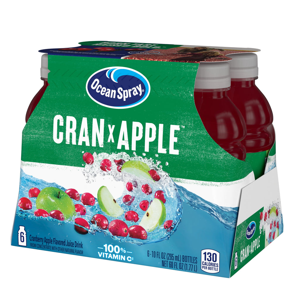 Ocean Spray® Cran-Apple™ Cranberry Apple Juice Drinks, 10 fl oz Bottles, 6 Count