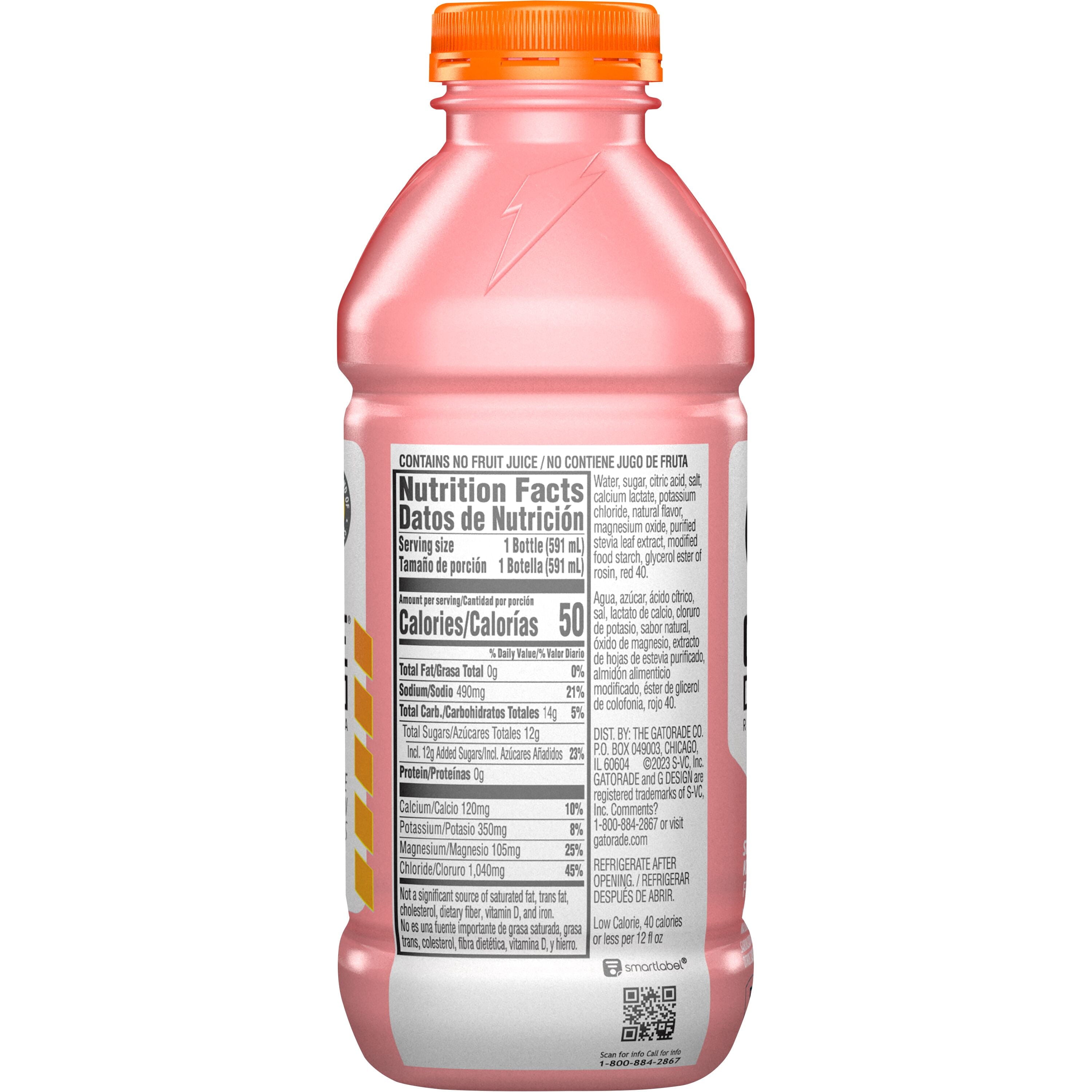 Gatorade Gatorlyte, Strawberry Kiwi Sports Drinks, 20 fl oz Bottle Rapid Rehydration Electrolyte Drink