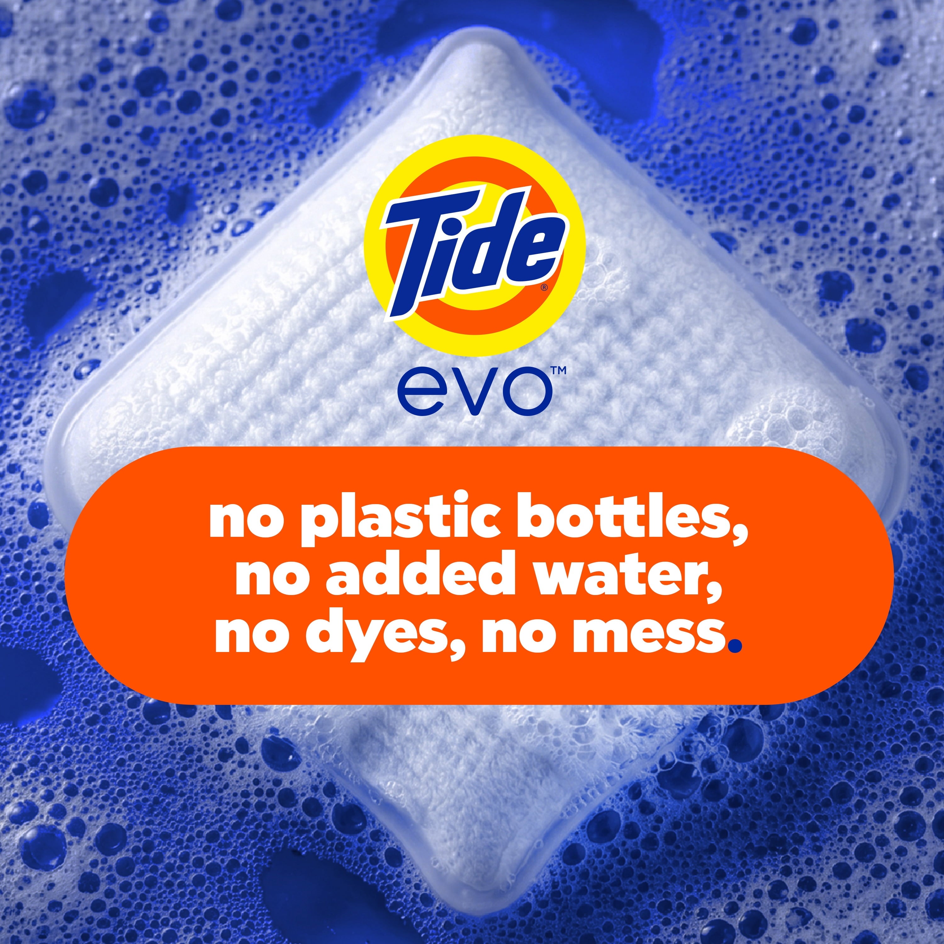 Tide evo Laundry Detergent Tiles, 100% Concentrated, Original Tide Scent, 16 Count