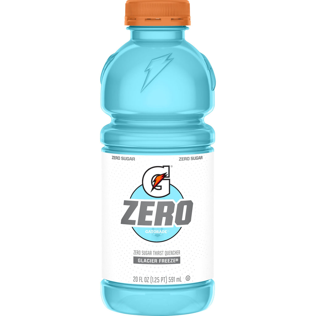 Gatorade Zero Sugar Thirst Quencher Glacier Cherry Sports Drinks, 20 fl oz, 8 Count Bottles