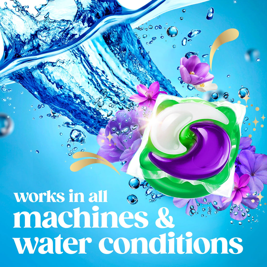 Gain Plus Flings Laundry Detergent Liquid Washing Pacs, Gain's Best All-In-One Clean, Moonlight Breeze Scent, 32 Count