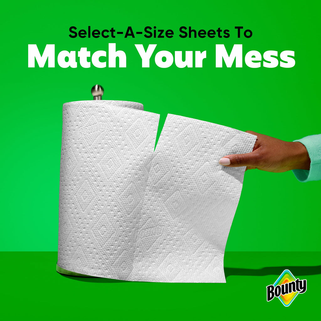 Bounty Paper Towels Select-A-Size White, 1 Mega Roll, 164 Sheets per Roll