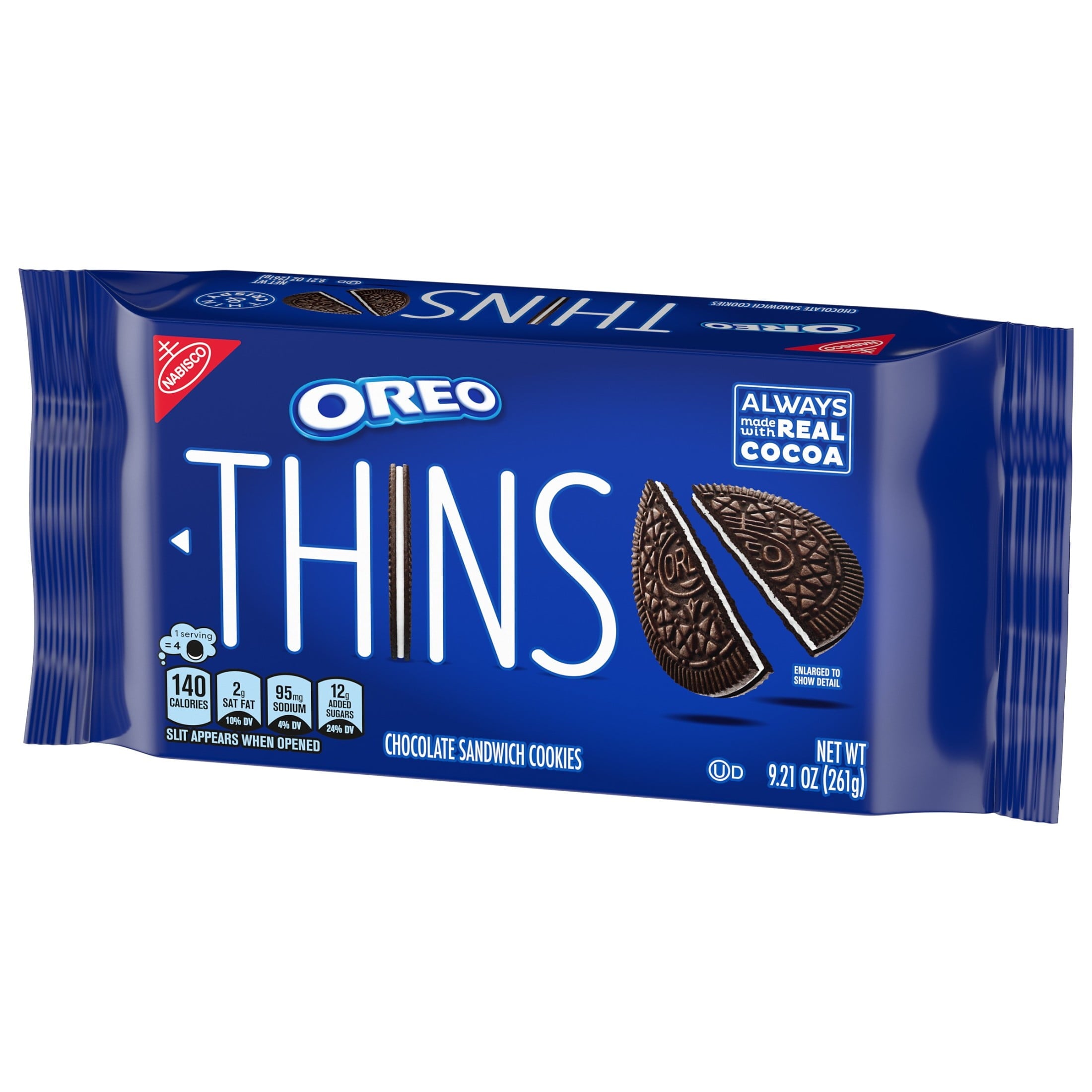 OREO Thins Chocolate Sandwich Cookies, 9.21 oz