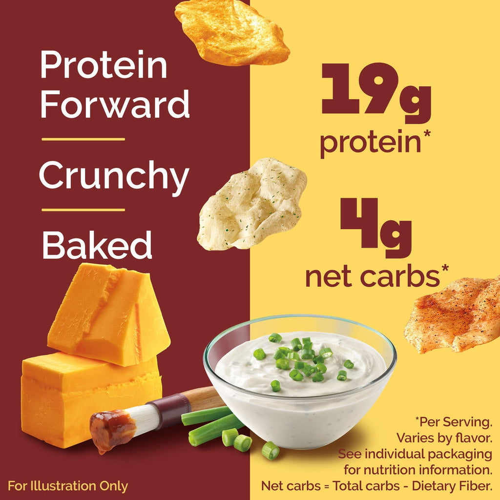 Quest Original Style Protein Chips, BBQ Flavor, Gluten Free, 1.1 oz, 4 Count