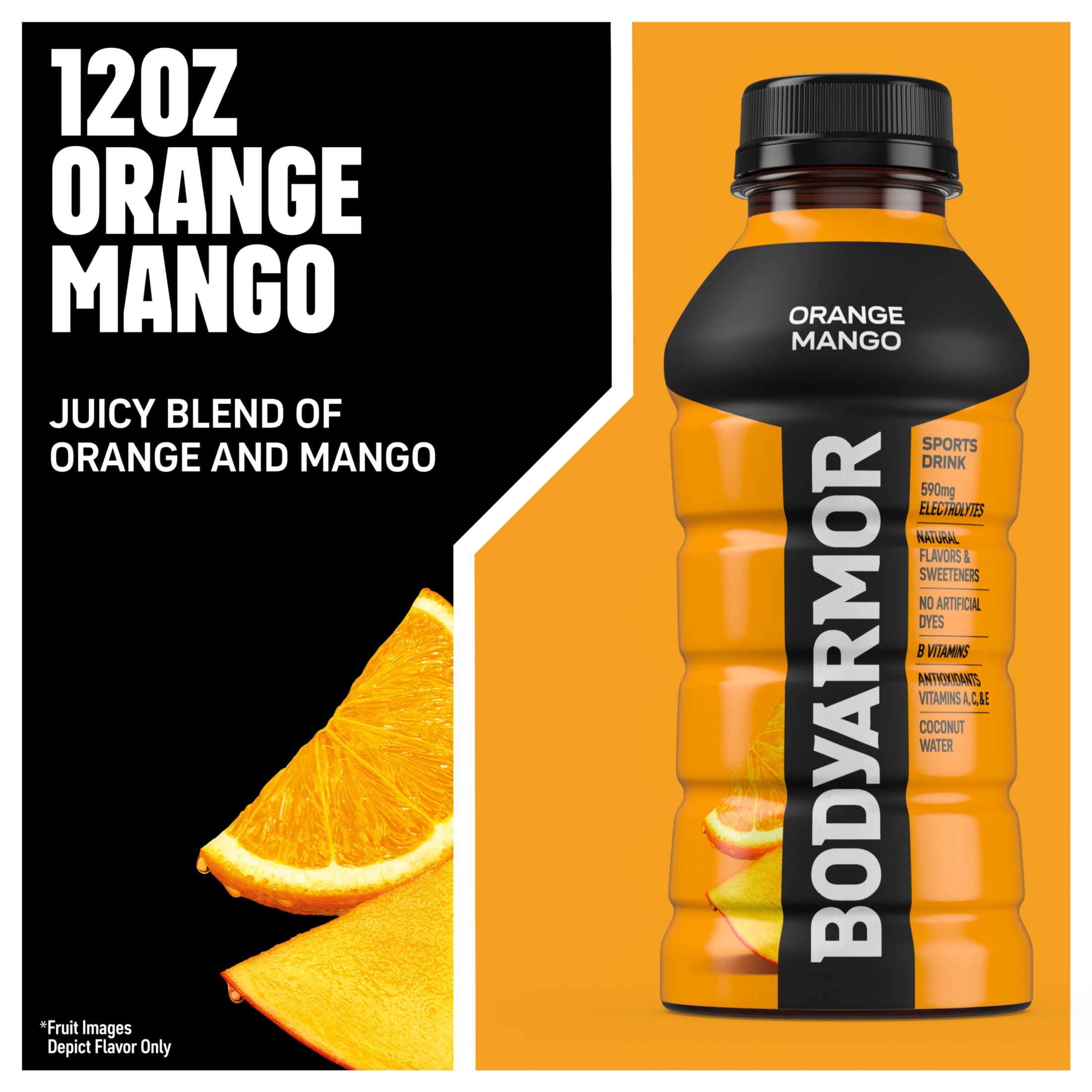 BODYARMOR Strawberry Banana Sports Drink Bottles, 12 fl oz, 8 Pack