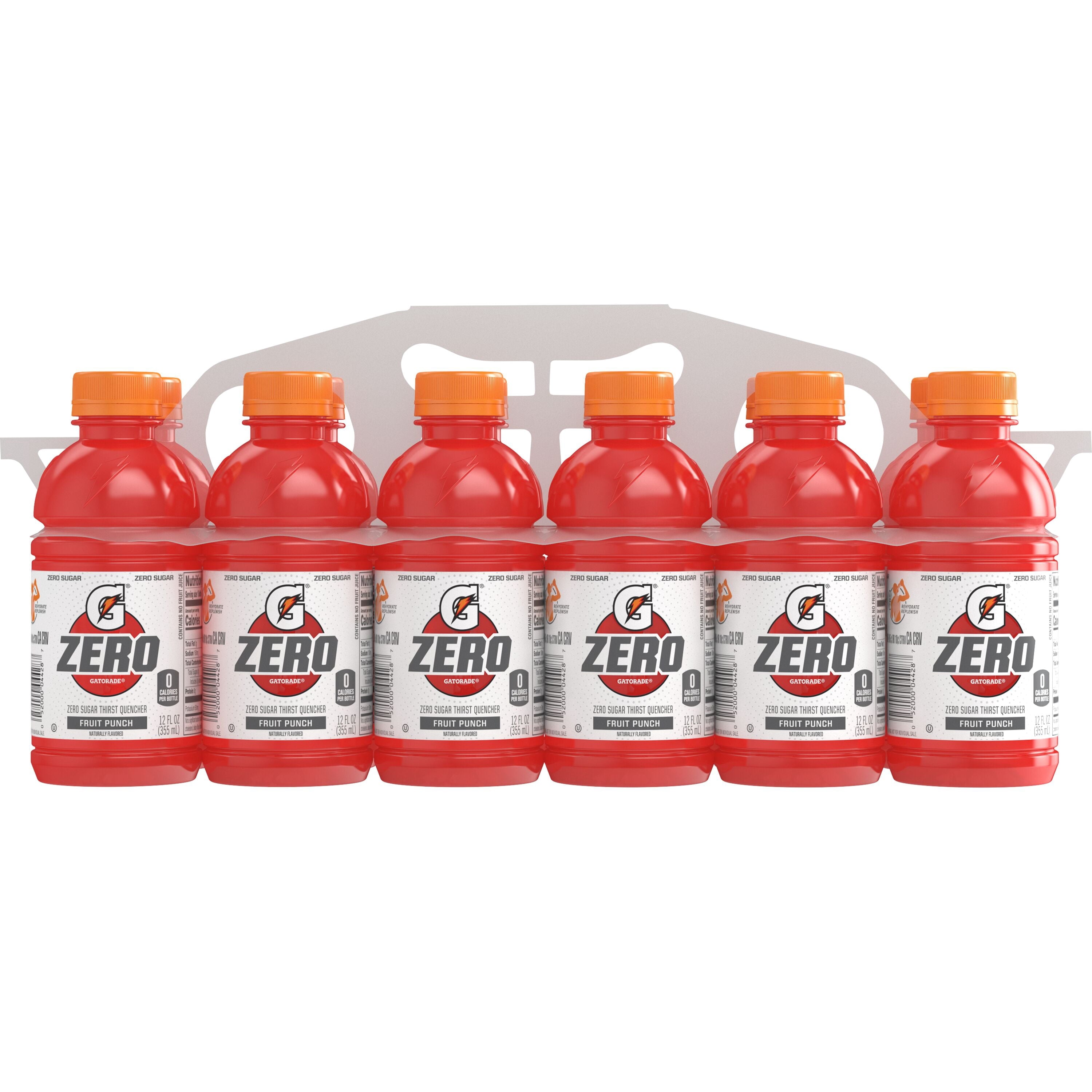 Gatorade Zero Sugar Thirst Quencher Lemon Lime Sports Drinks, 12 fl oz, 12 Count Bottles