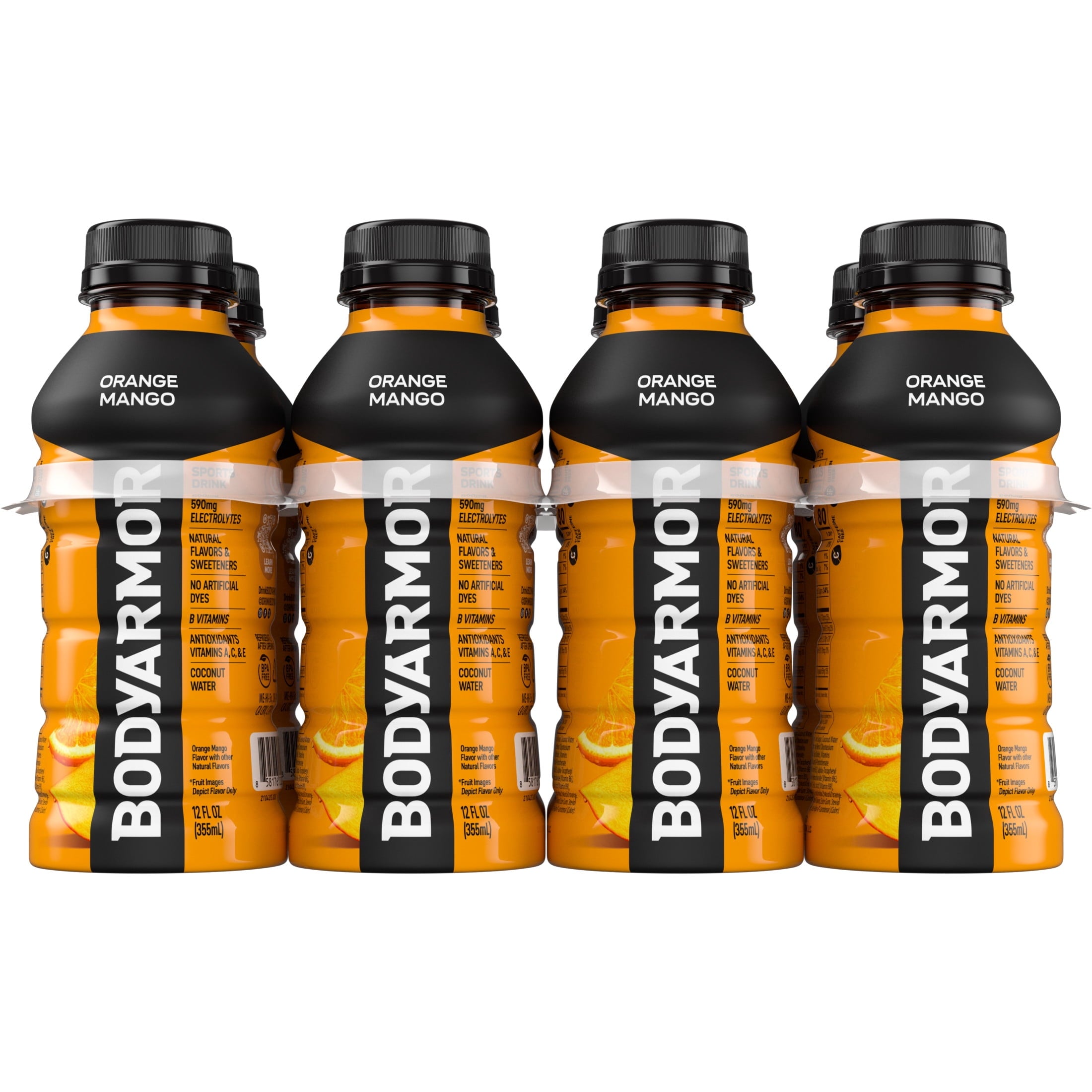 BODYARMOR Strawberry Banana Sports Drink Bottles, 12 fl oz, 8 Pack
