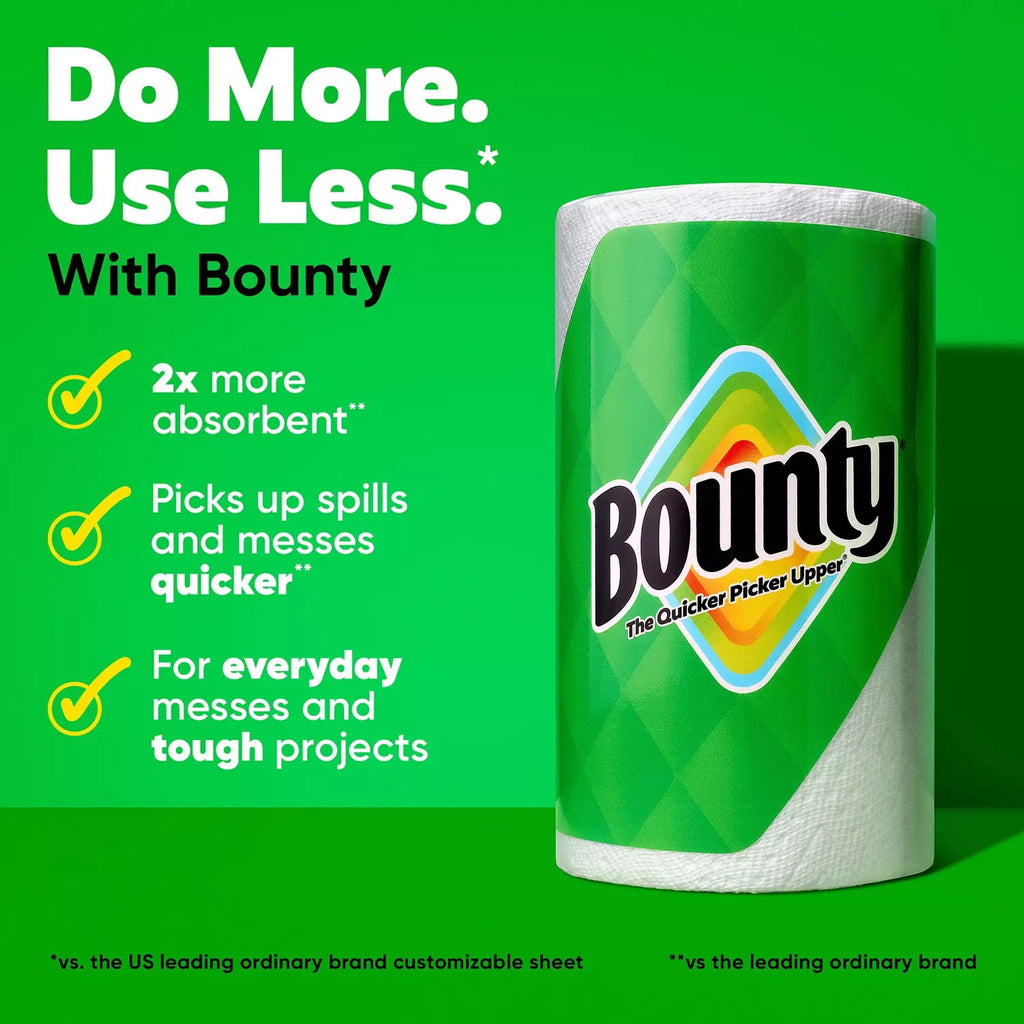 Bounty Prints Select-A-Size 2-Ply Paper Towels, 12 Rolls, 128 Sheets/Roll