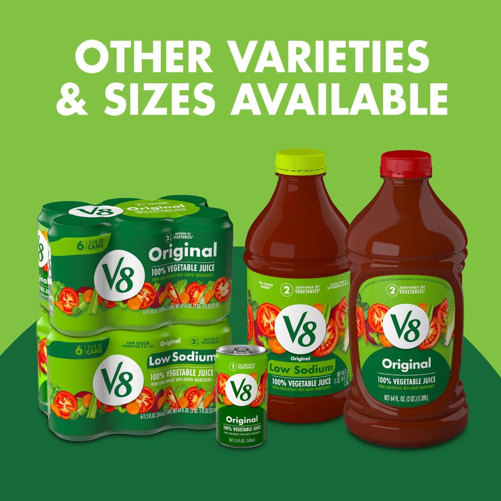 V8 Original 100% Vegetable Juice, 46 fl oz Bottle