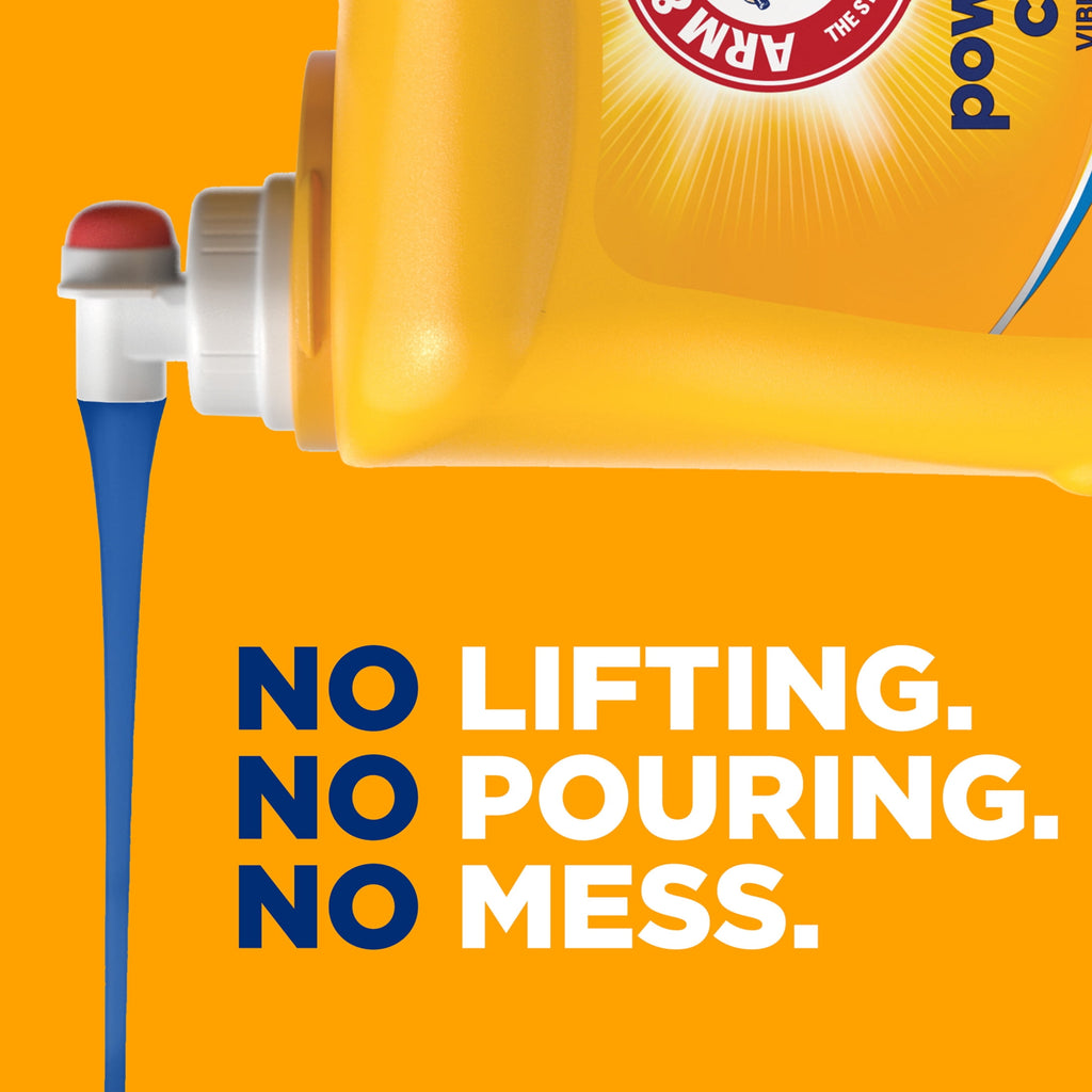 ARM & HAMMER Laundry Detergent Liquid, Clean Burst, 5 Extra Loads, 205 fl oz, 205 Loads