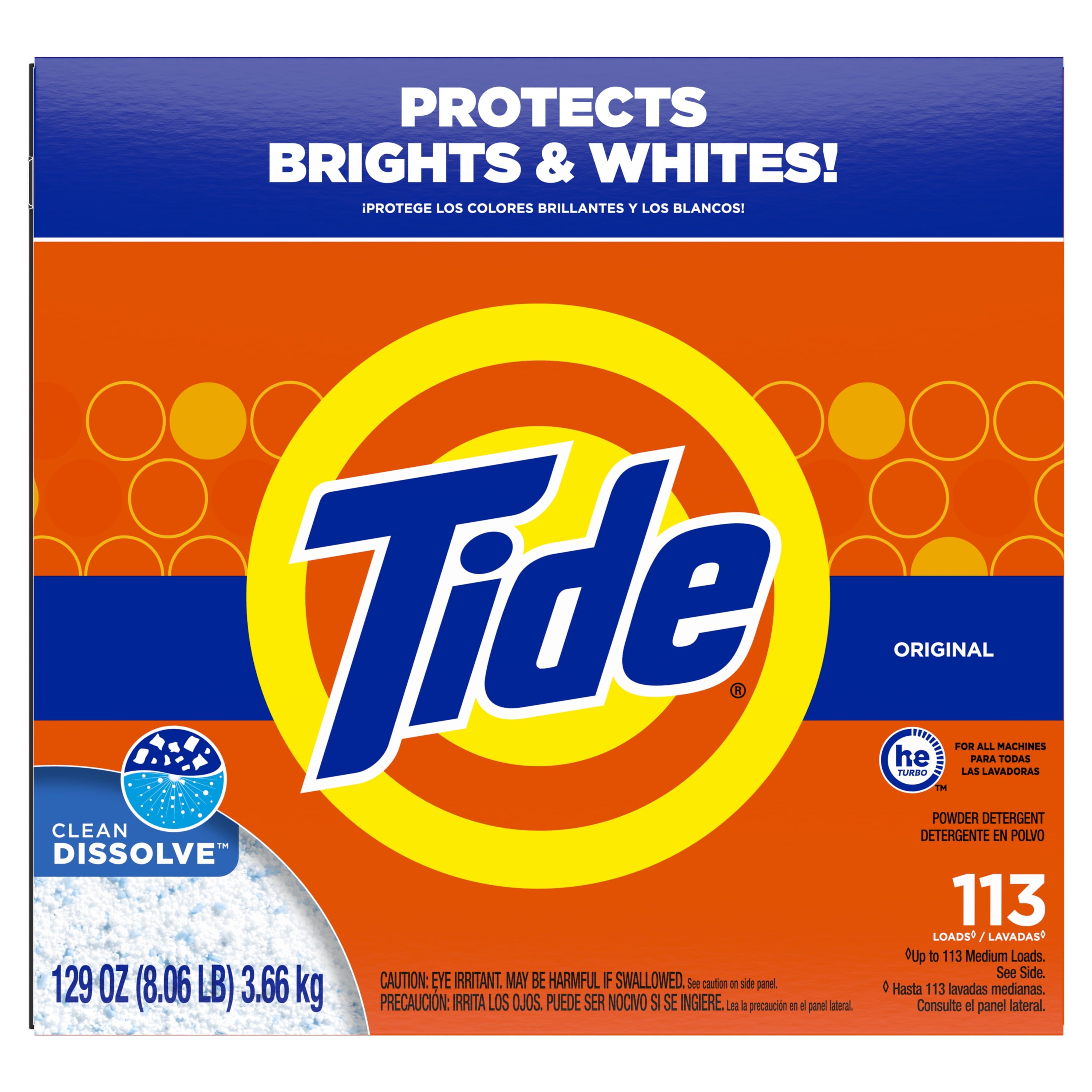 Tide Powder Laundry Detergent, Original Scent, 50 oz, 44 Loads